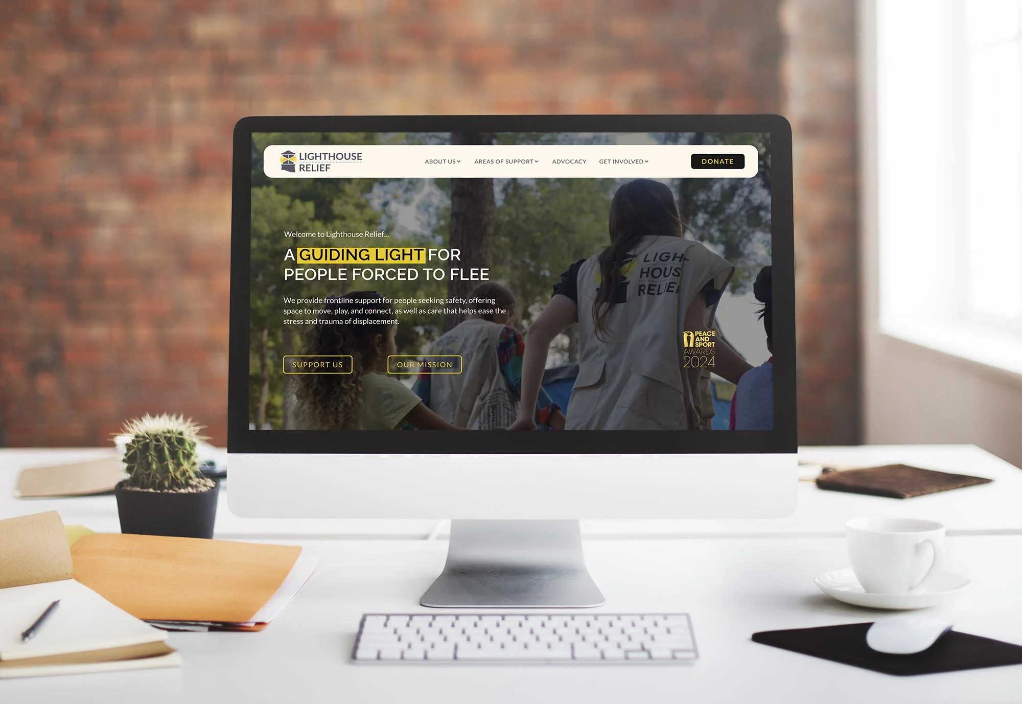 Website redesign for Lighthouse Relief Charity