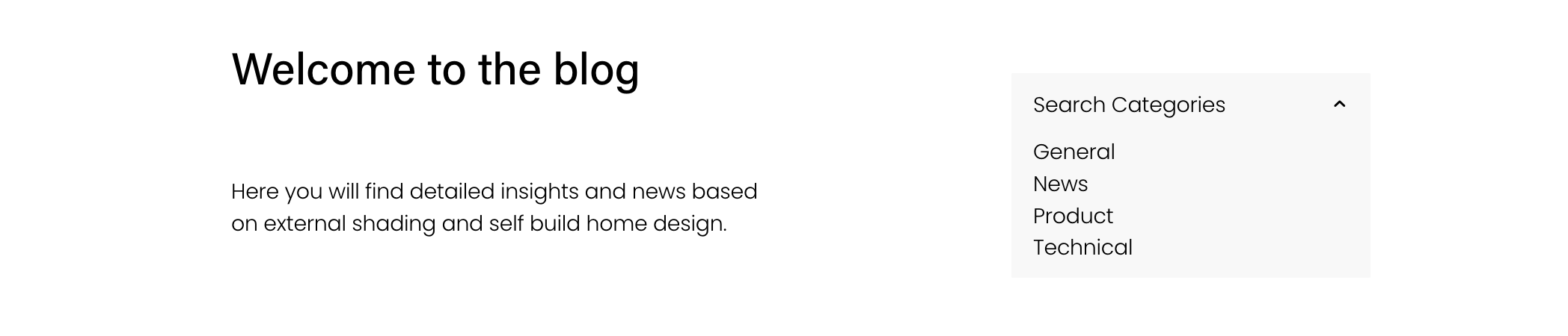 example of Squarespace blog category archive block