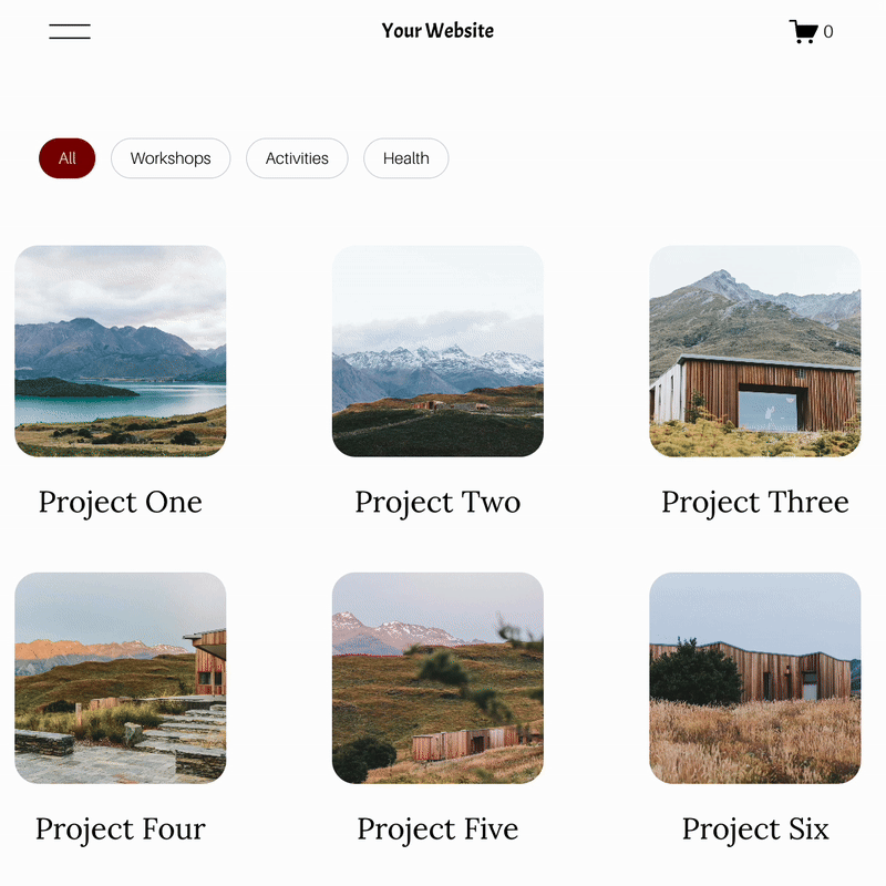 preview example of the genius squarespace filter plugin