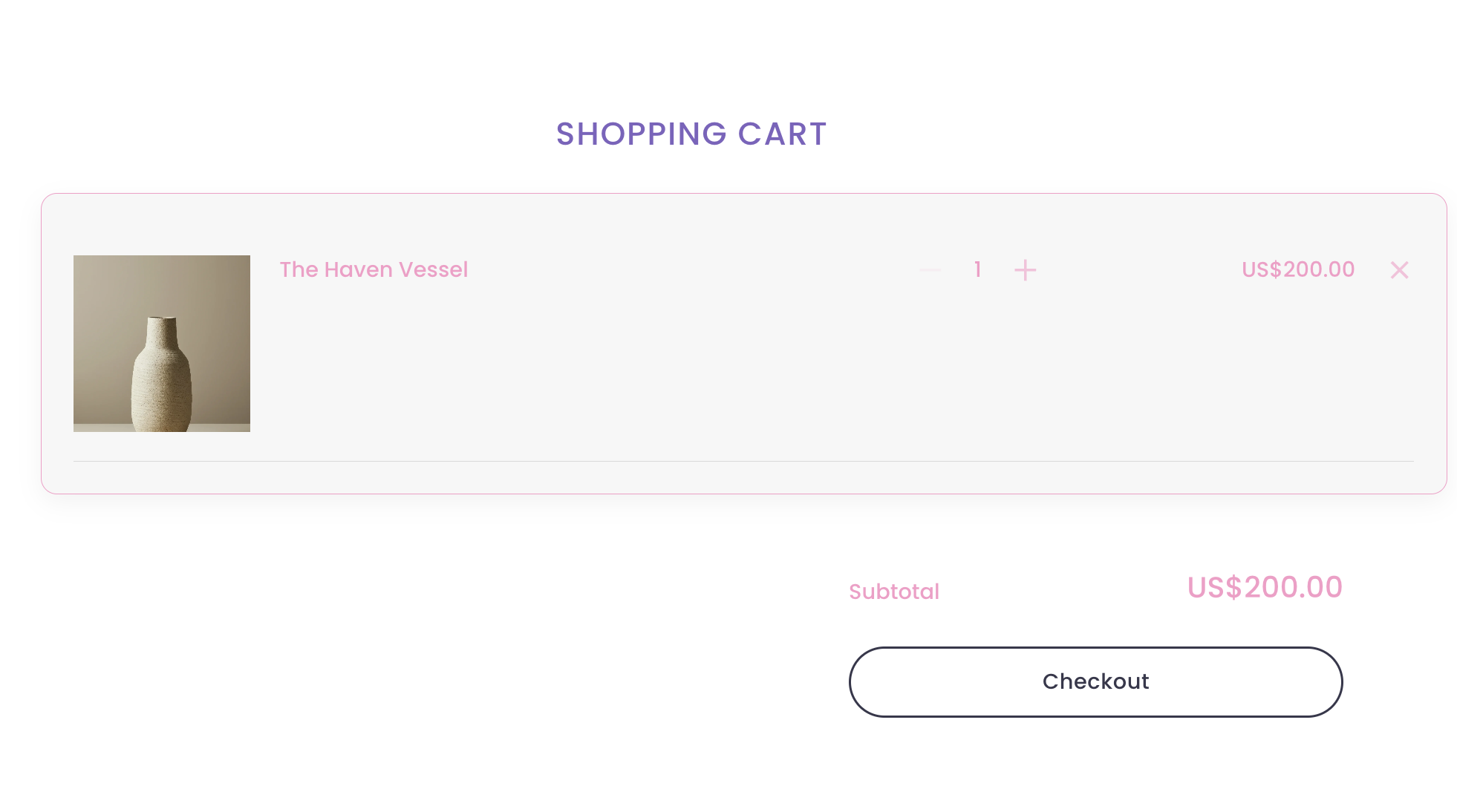 preview of shopping cart background update on Squarespace