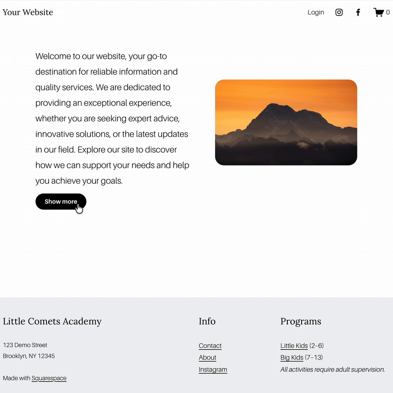 Squarespace Content Reveal Plugin
