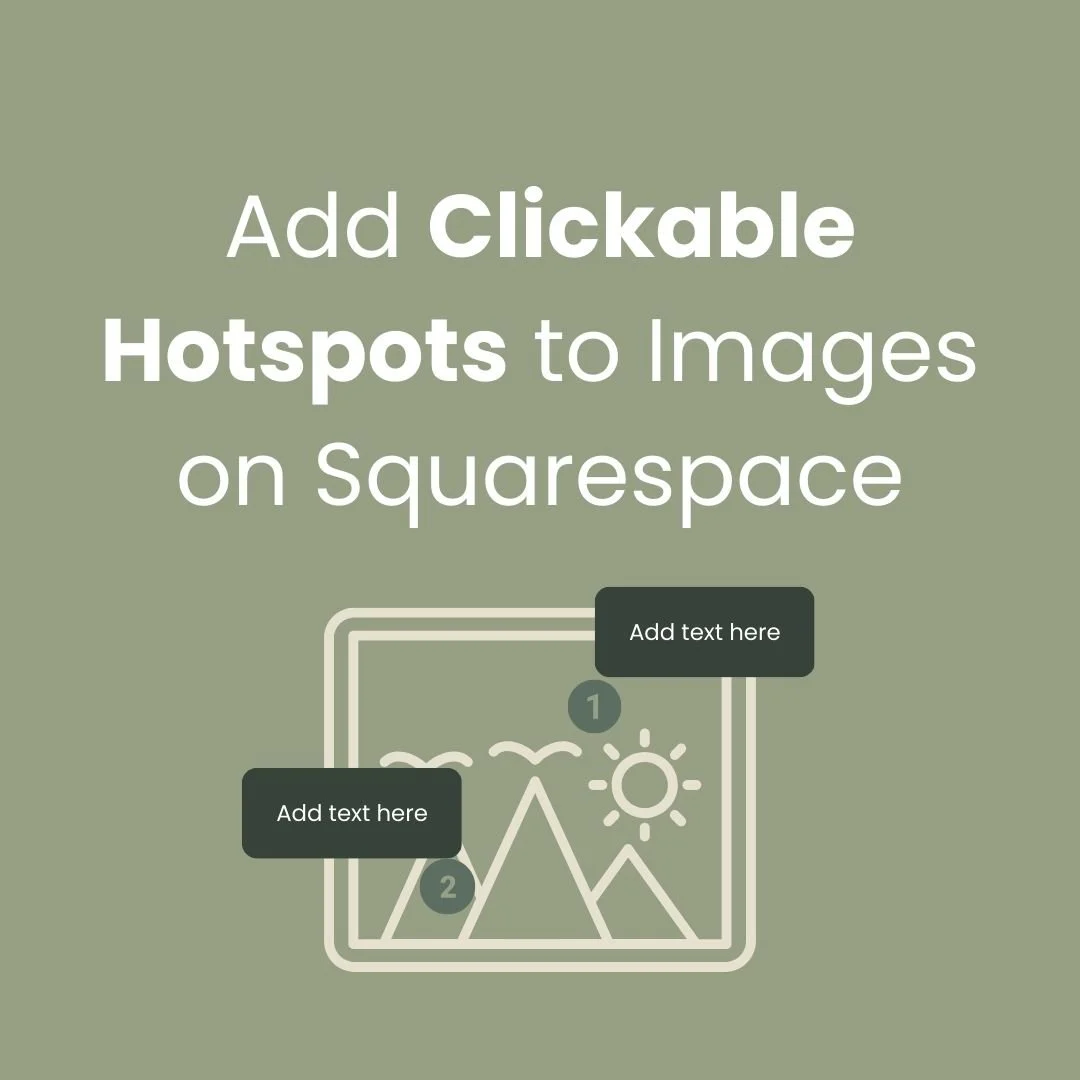 Add Interactive Clickable Hotspots to Images on Squarespace