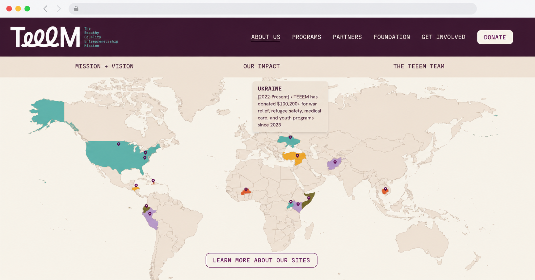 example of a clickable location map plugin for Squarespace
