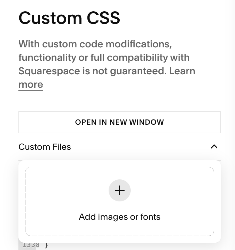 example of how to add an image url on Squarespace