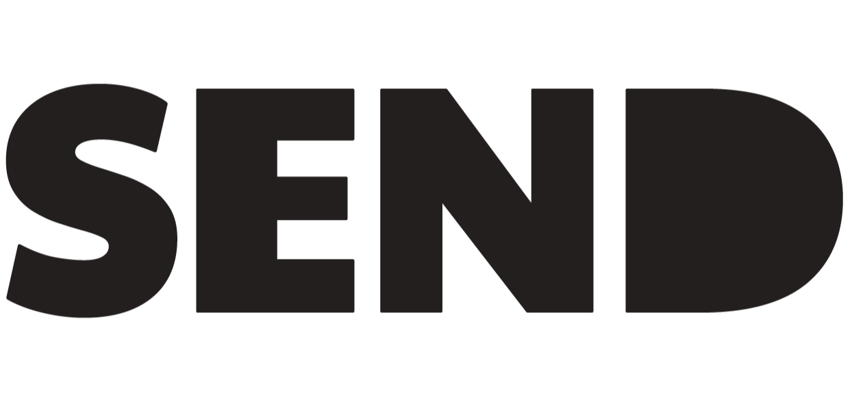 The word 'SEND' in bold black letters.
