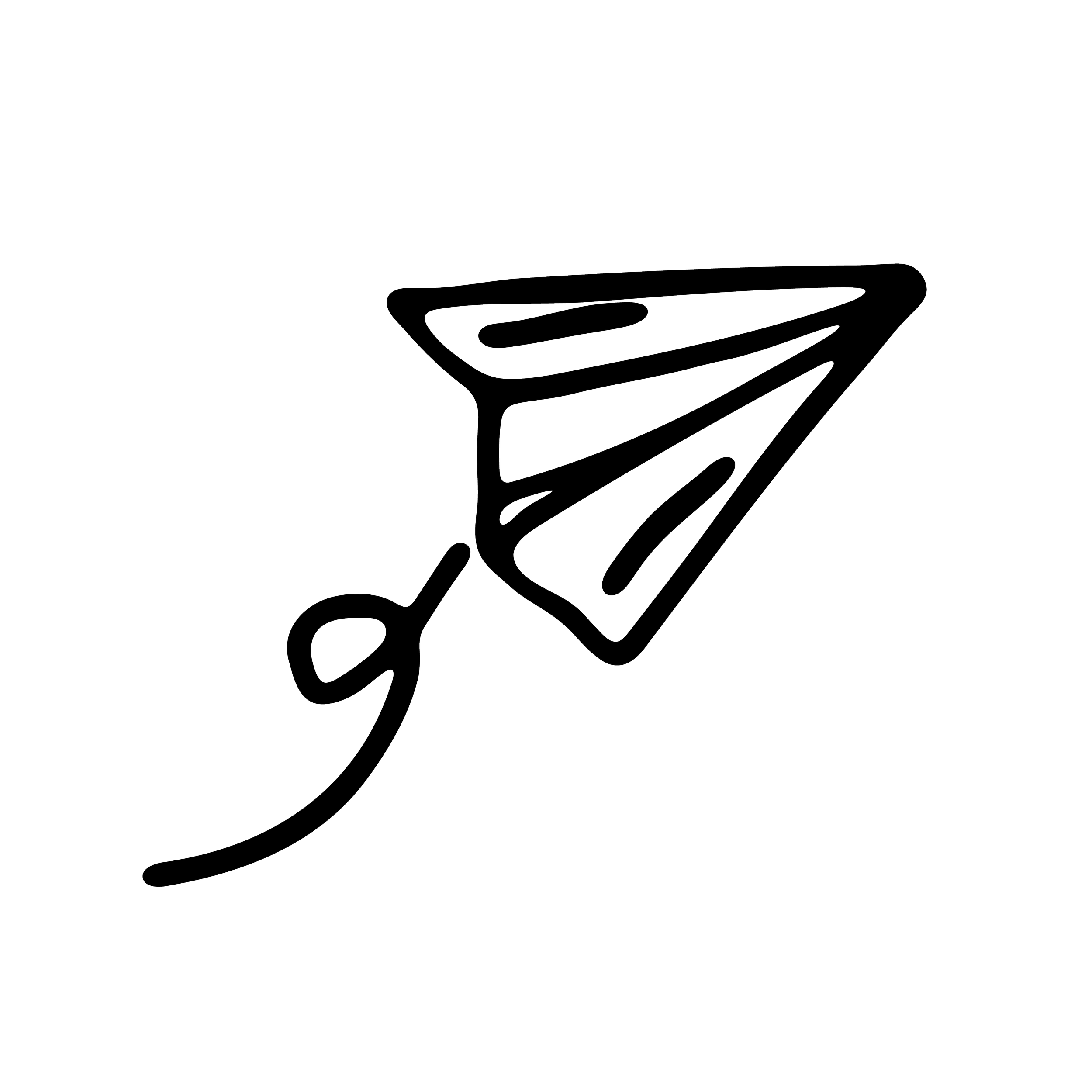 Line art illustration of a butterfly with a prominent tail wing, shown in a simple outline style.