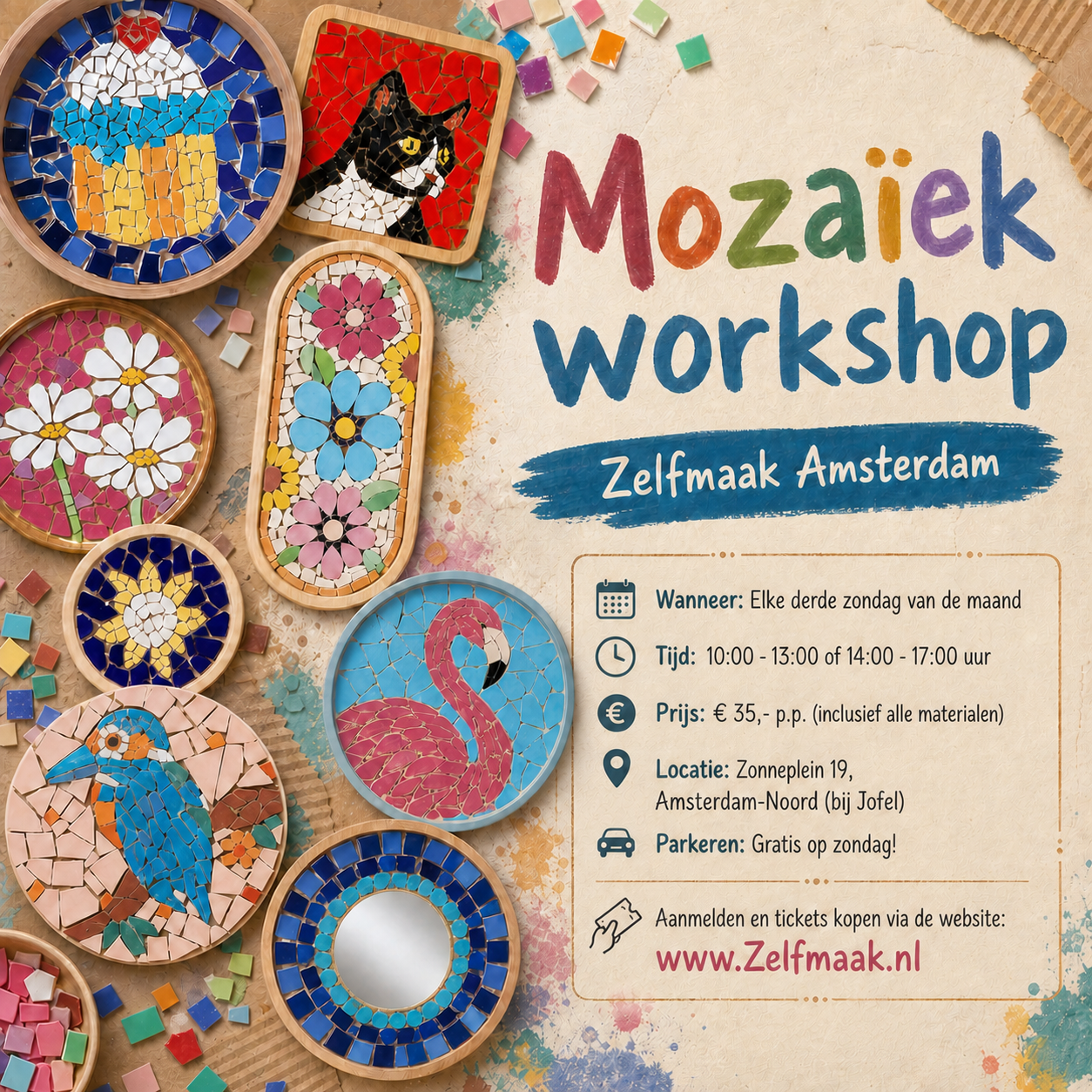 Mozaiek workshop 