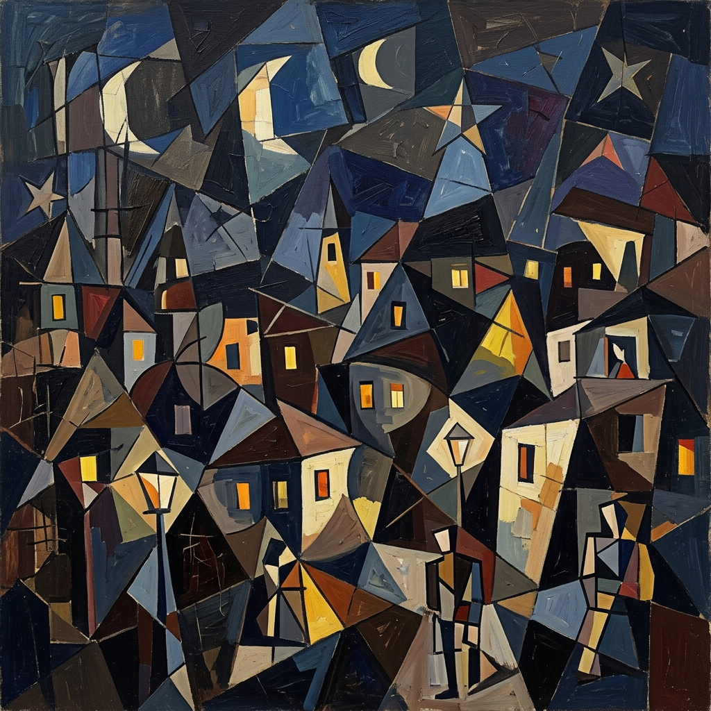 Tonight 
as we imagine Pablo Picasso would have painted it.