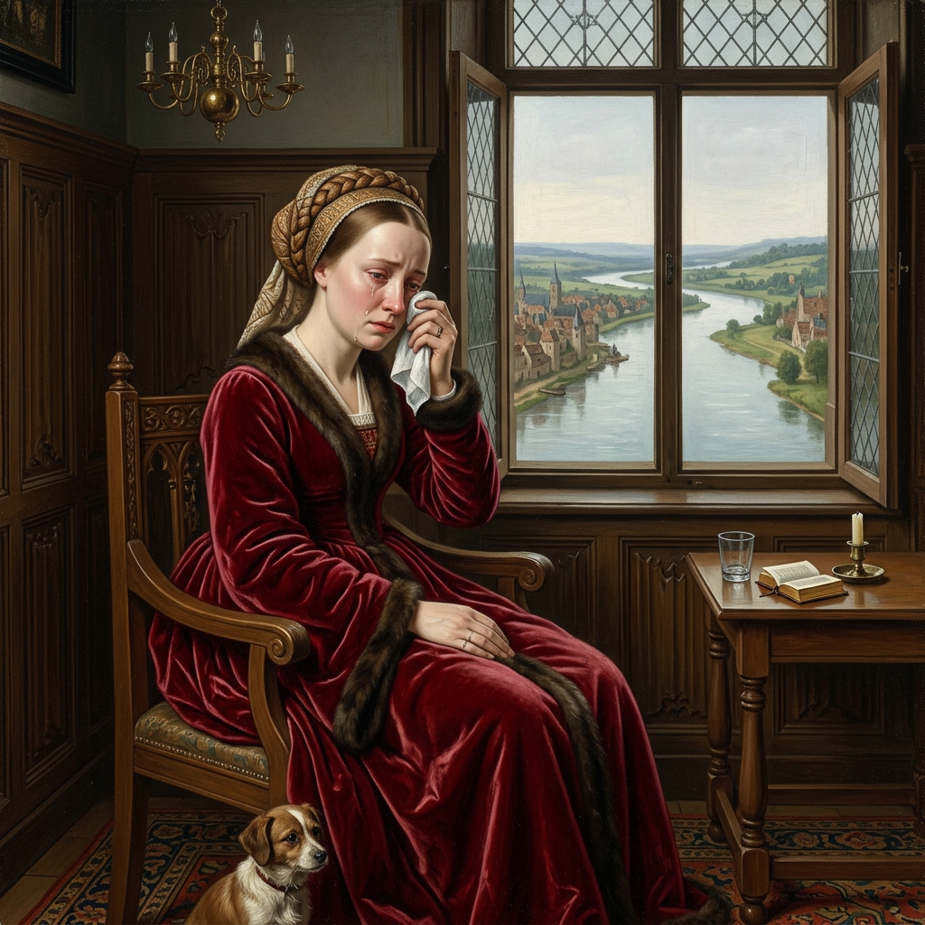 Cry me a River 
as we imagine Jan van Eyck would have painted it.