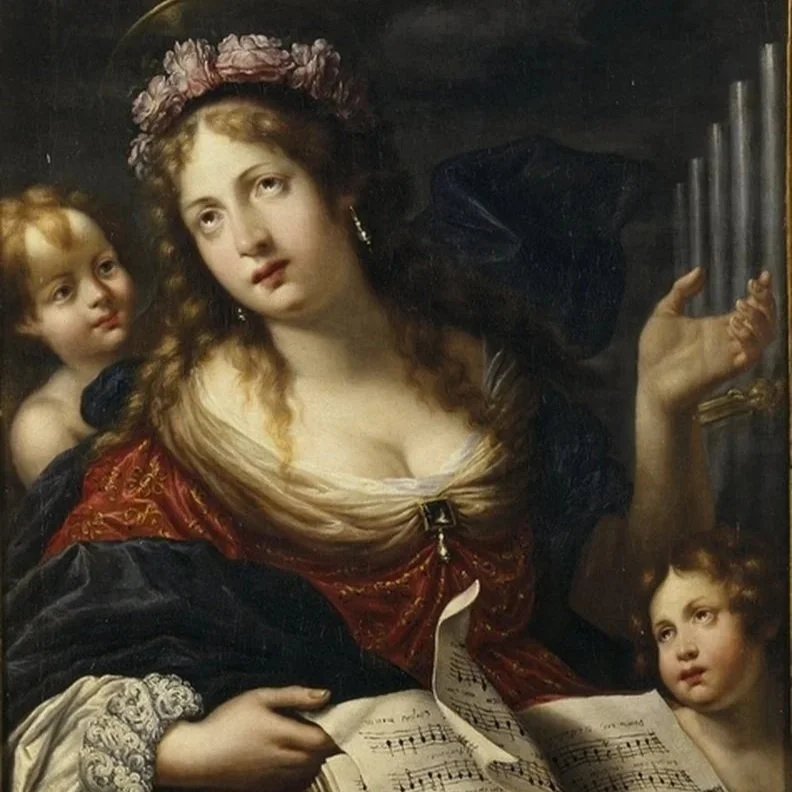 Iconographie de sainte Cécile pour l’Écho de l’Art
