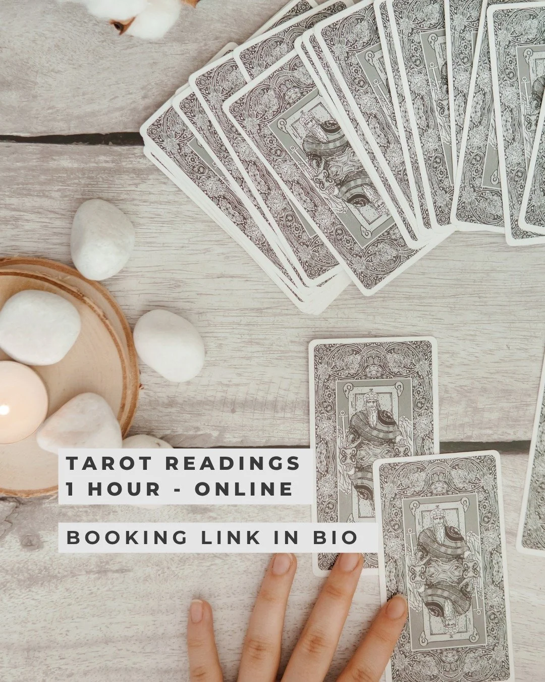 Did you know I also offer tarot readings?
They&rsquo;re not vague fortune-telling. They&rsquo;re powerful, practical, and clarifying.

These sessions are perfect if you&rsquo;re at a crossroads and unsure which way to go, if you&rsquo;re looking for 
