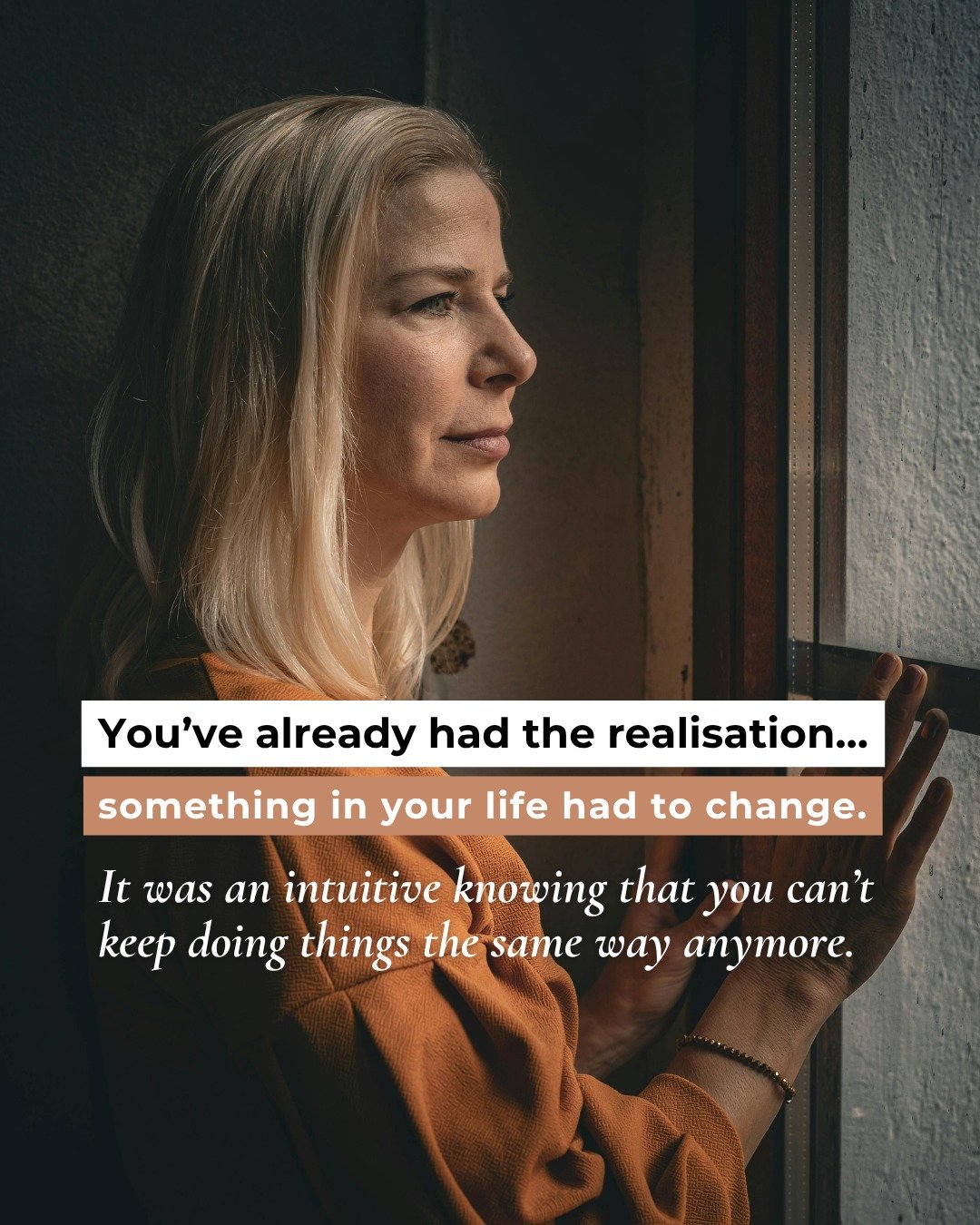 It really does feel like we&rsquo;re standing on the threshold of a whole new chapter right now.

But this is one of those sliding door moments.

You can see what&rsquo;s not working anymore. And from here, you have a choice.

You either make the cha