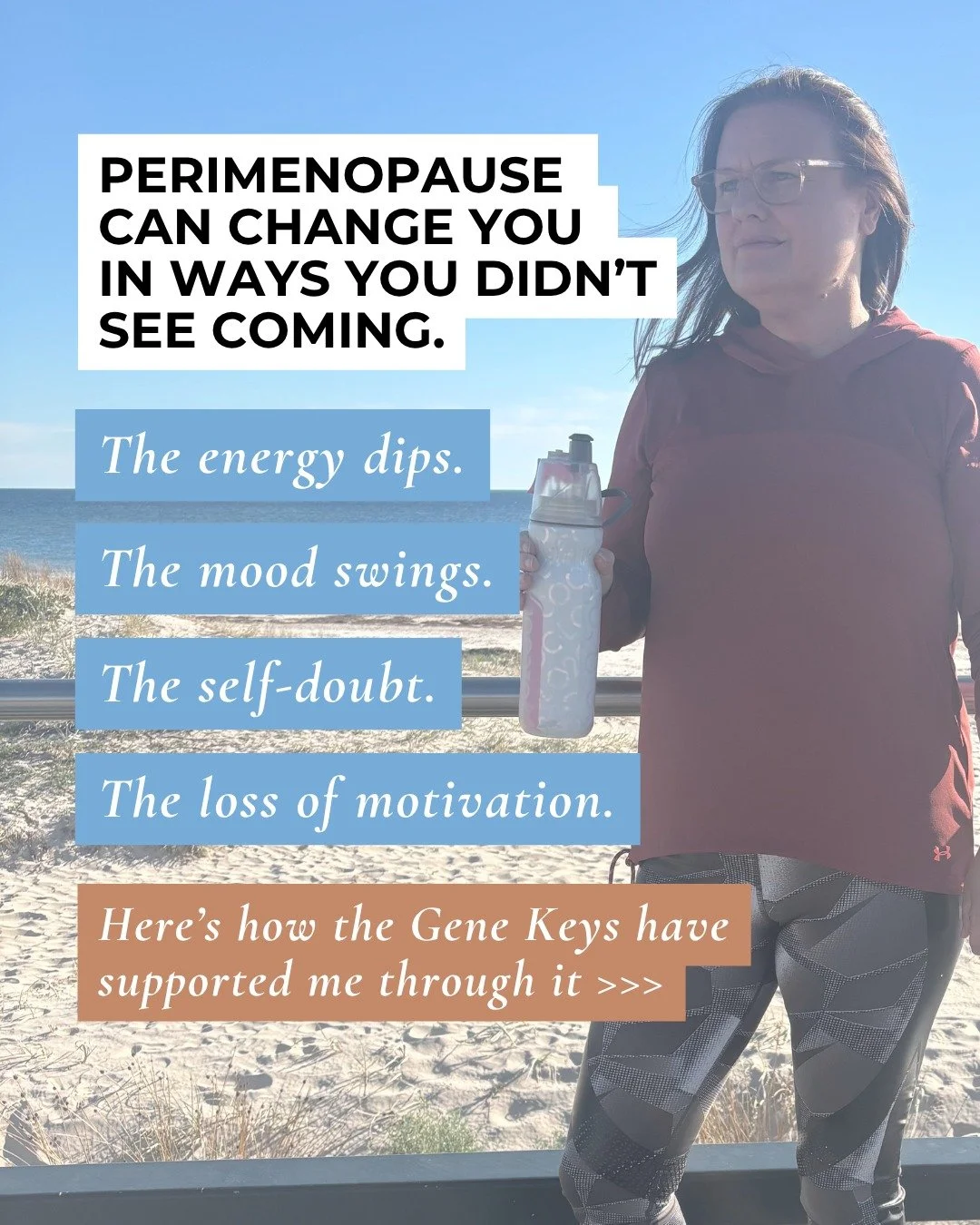 Perimenopause has been one of the most surprising identity shifts I&rsquo;ve moved through.

I expected it to be easy, but I didn&rsquo;t realise how much it would end up affecting my energy, mood, motivation, and the way in which I could manage my w