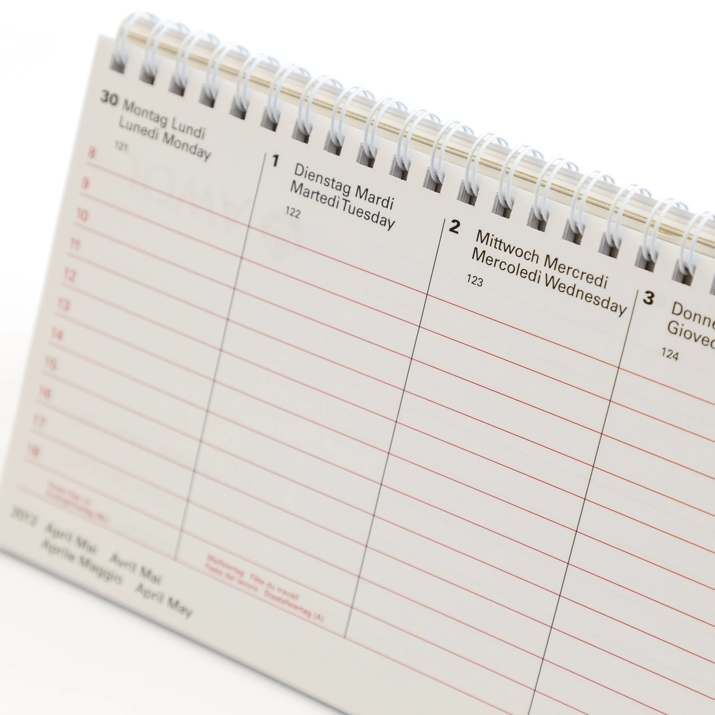 Kalender mit Steller
