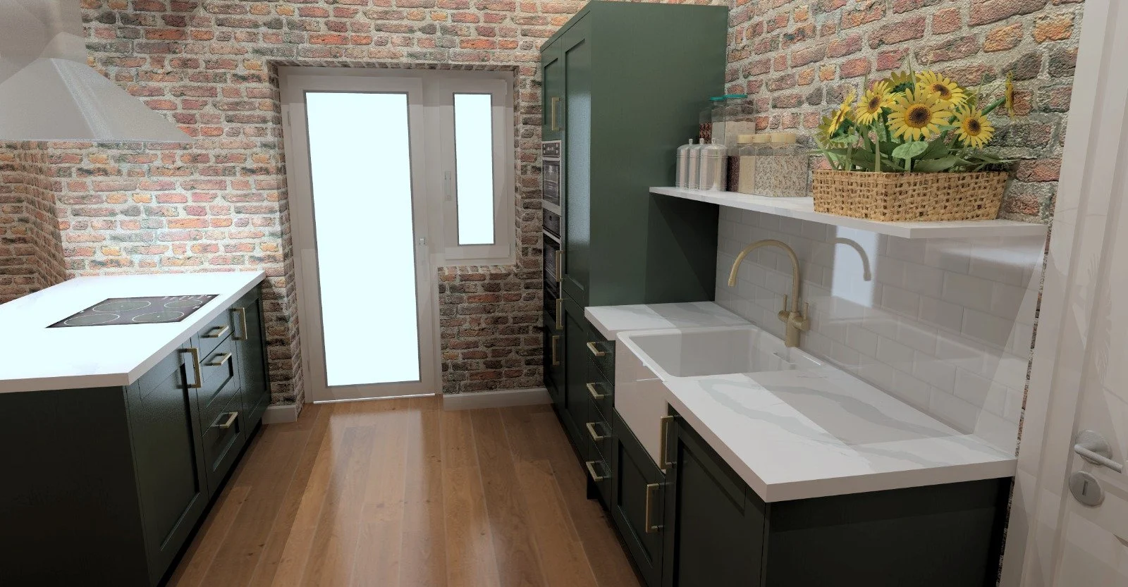 3D render of new kitchen