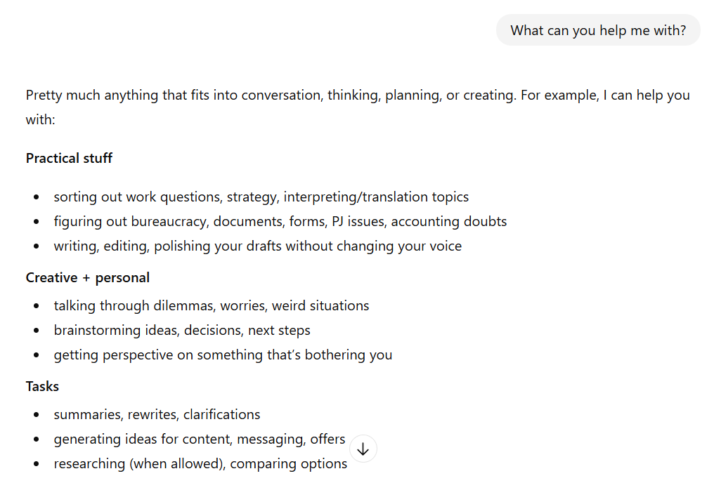 AI writing pattern showing examples in sets of three