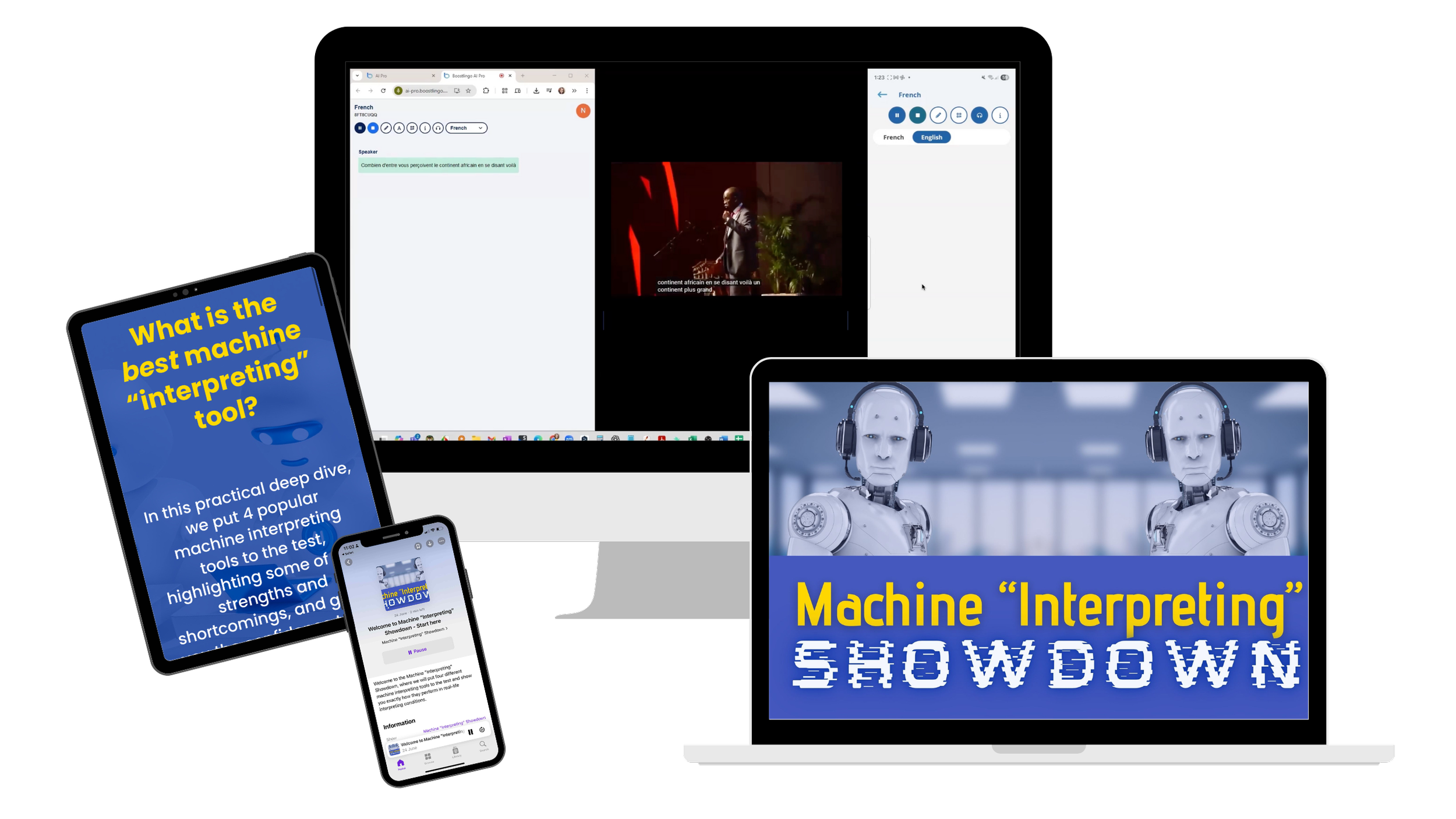 Watch the FREE machine “interpreting” tool showdown where we put popular AI tools to the test for you to find the best one