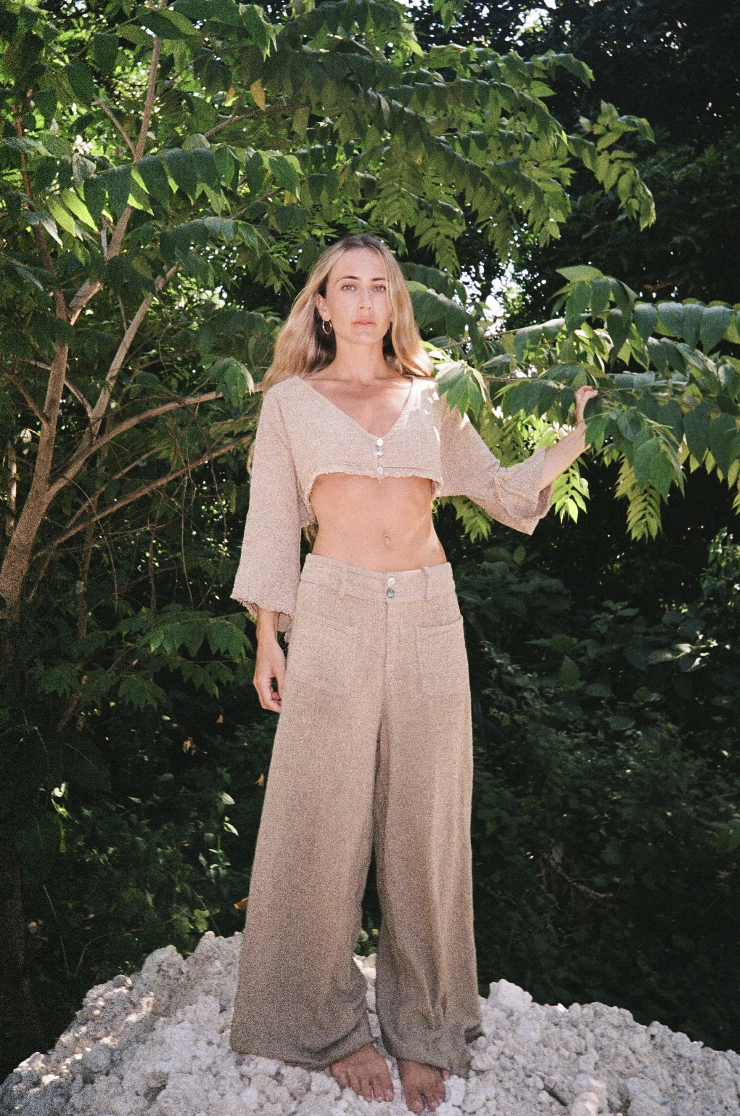 Coco Sailor Pants – Beige