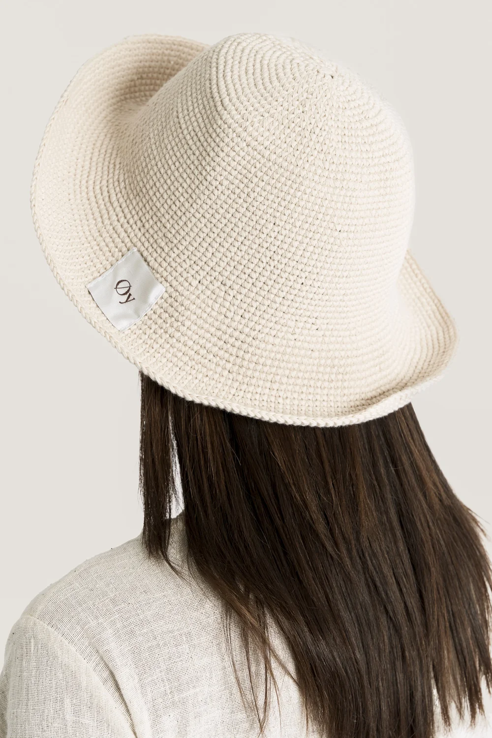 Eventyr Hat in Pearl — Øy Atelier Hand-Crocheted Sun Hat  display picture 1