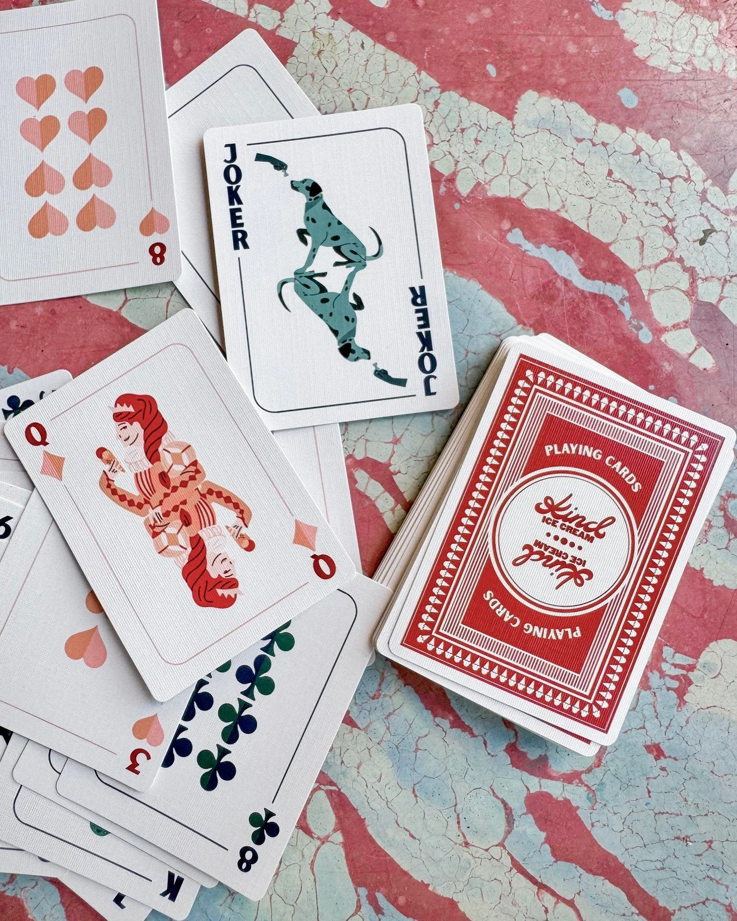 Friends. We designed KIND PLAYING CARDS and they&rsquo;ve just arrived! Shuffle over to your nearest Kind to grab a deck &clubs;️