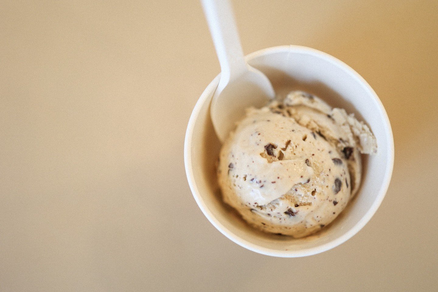 Caramel Chip is our dairy-free November flavour and if you love dark chocolate, this labour of love is made for you. We start with our dairy-free caramel ice cream and add in tons of dark Callebaut chocolate chipped straight from the block. Let us kn