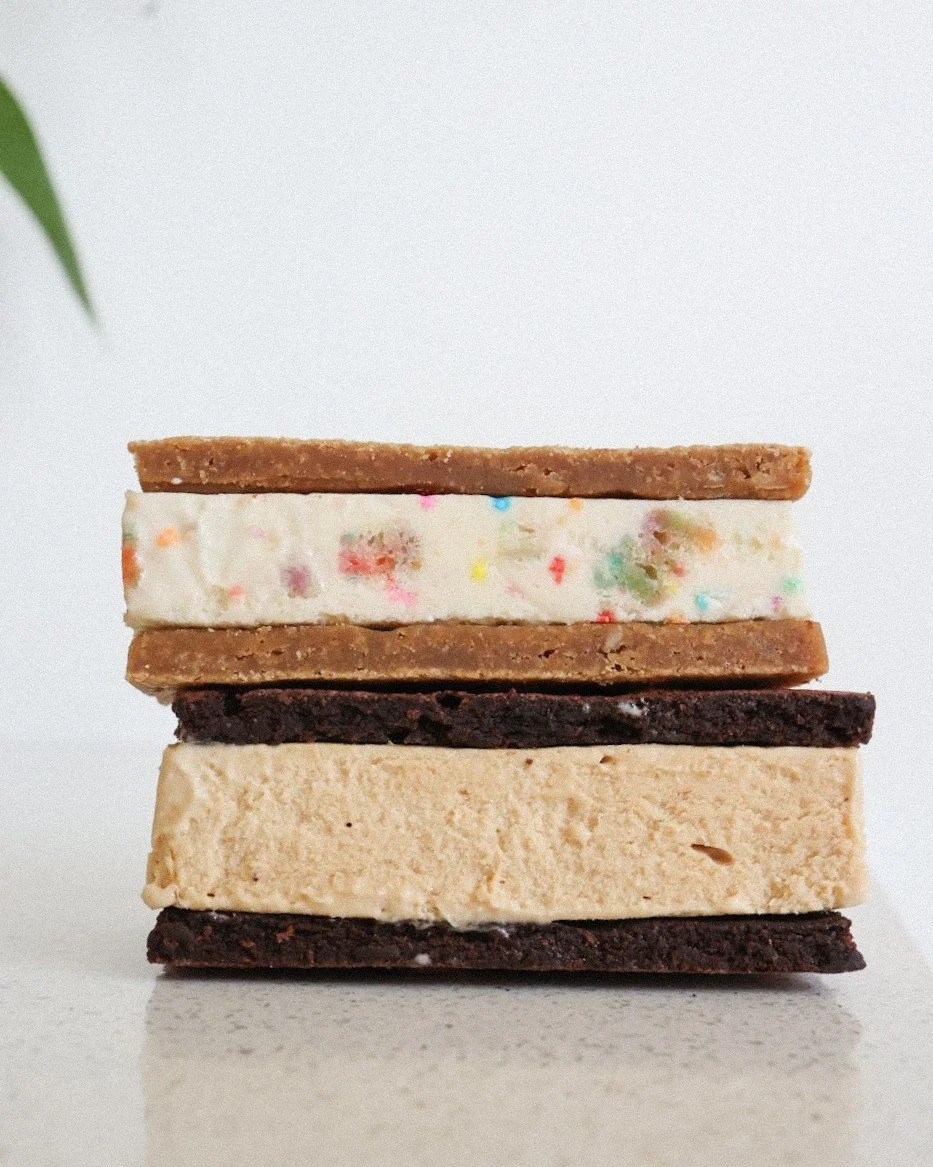 Happy ice cream sammie day! On Thursdays we bring a fresh supply of these delicious cuties to each shop. Grab them while you can, for goodness sake!