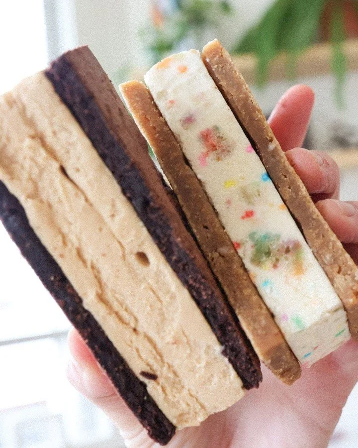 In the winter when we have a little more breathing room, we get to take the time (and space) to make delicious ice cream sammies. Just one more month of making these pals until next winter, so come get them if you love them like we love them.