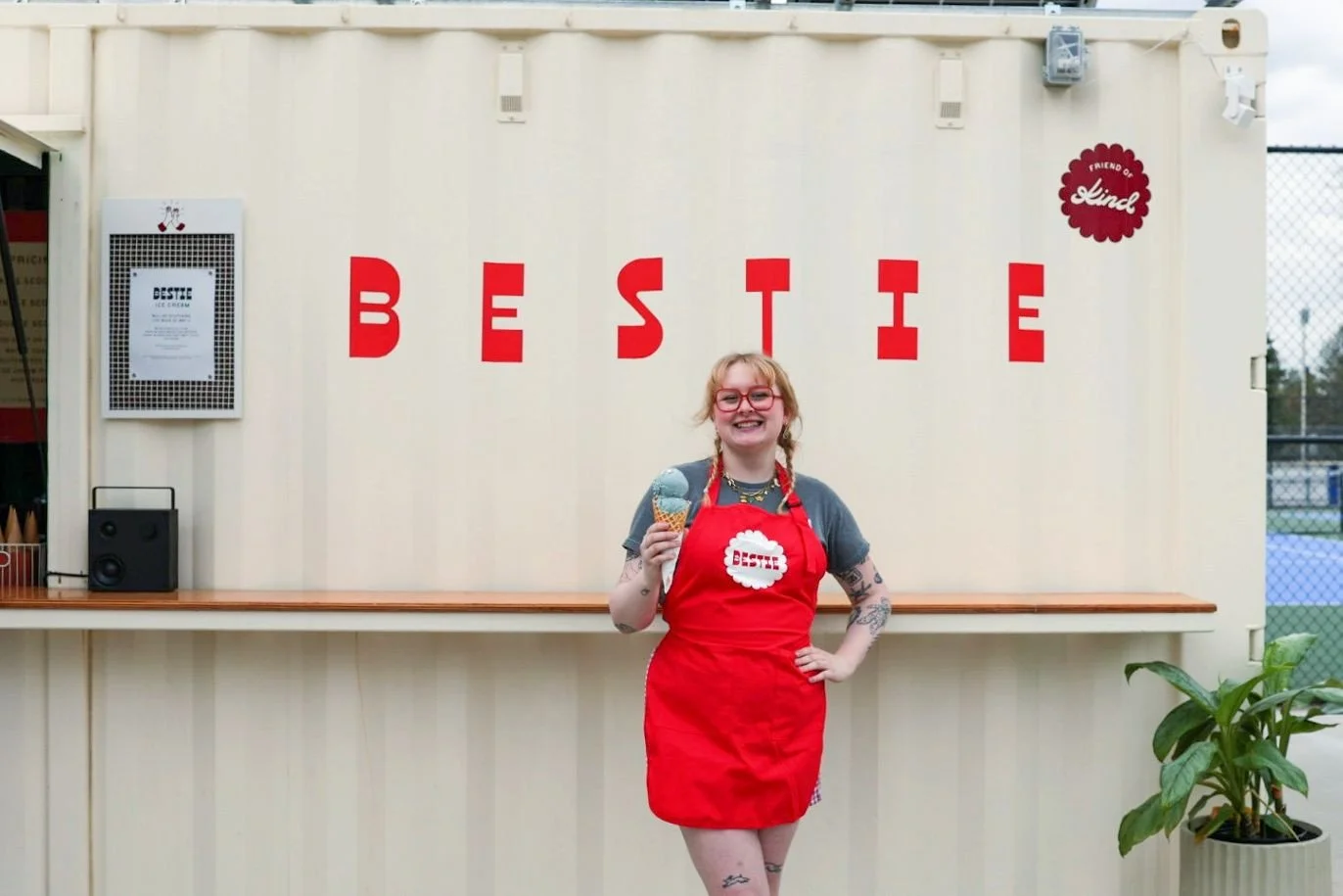 Tomorrow, Saturday September 19, is our last day scooping at Bestie for the season! If you haven't paid our little solar-powered container shop a visit yet, this is your time to shine ☀️