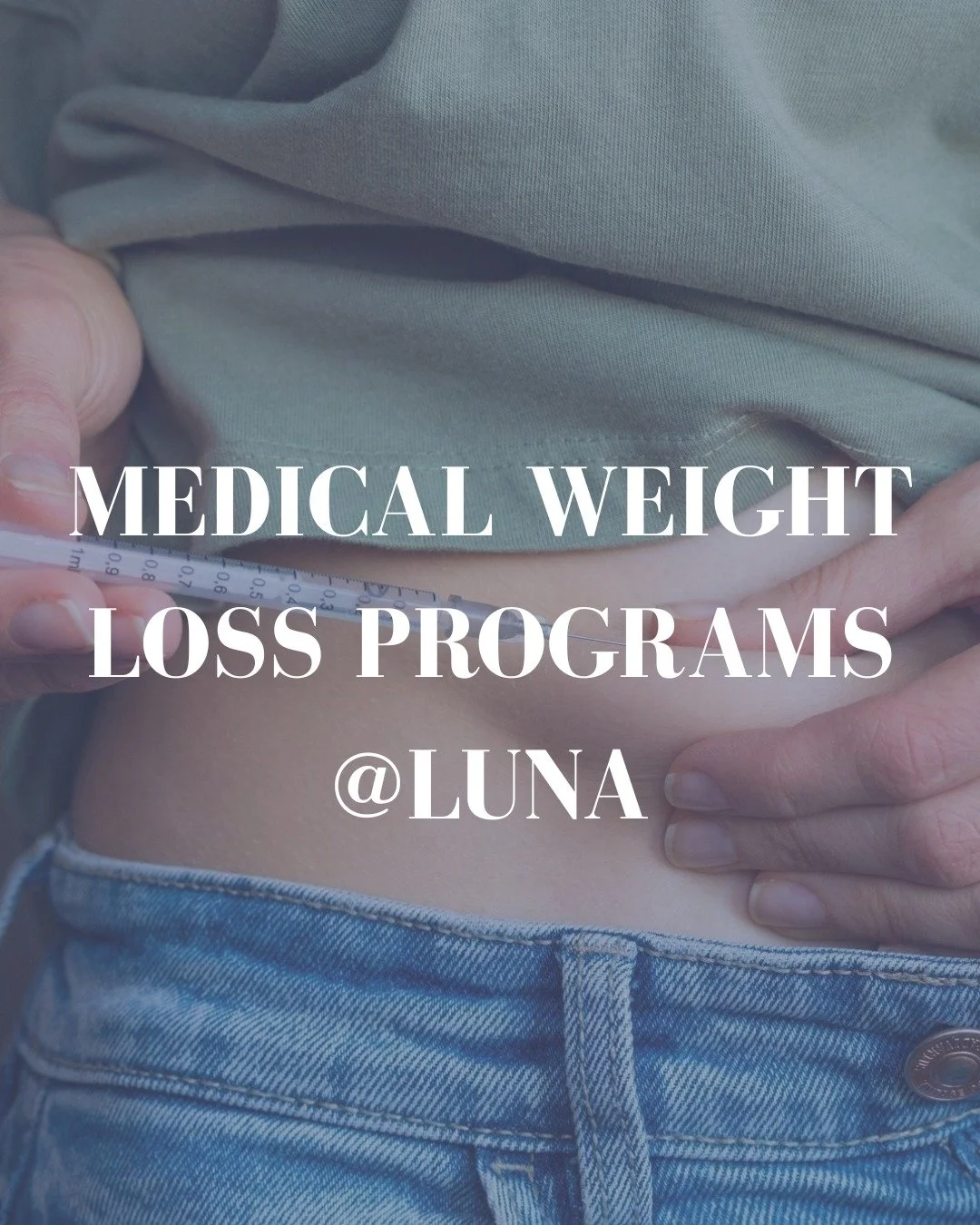 You don&rsquo;t have to navigate your weight loss journey alone &mdash; at Luna Wellness &amp; Aesthetics, we&rsquo;re here to guide, educate, and celebrate with you every step of the way. 🩵

Our medical weight loss program combines expert medical s