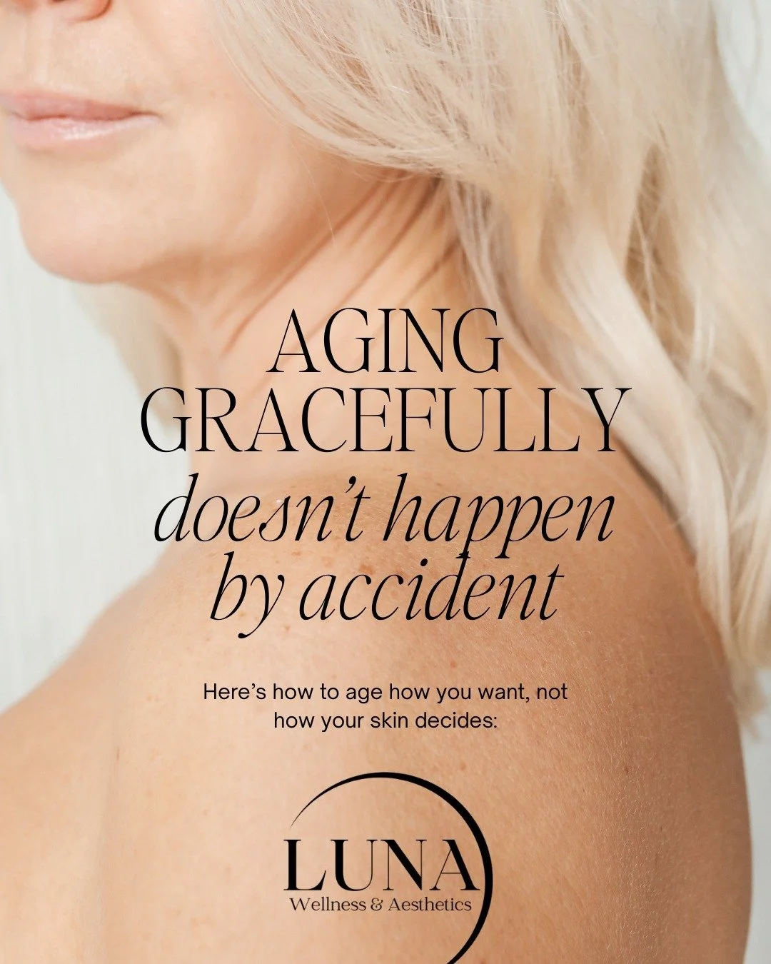 Aging gracefully isn&rsquo;t about looking younger &mdash; it&rsquo;s about feeling confident, radiant, and you through every decade.
At Luna, we tailor treatments to support your skin&rsquo;s changing needs so you can glow at every age. 🌙💙
#agingg
