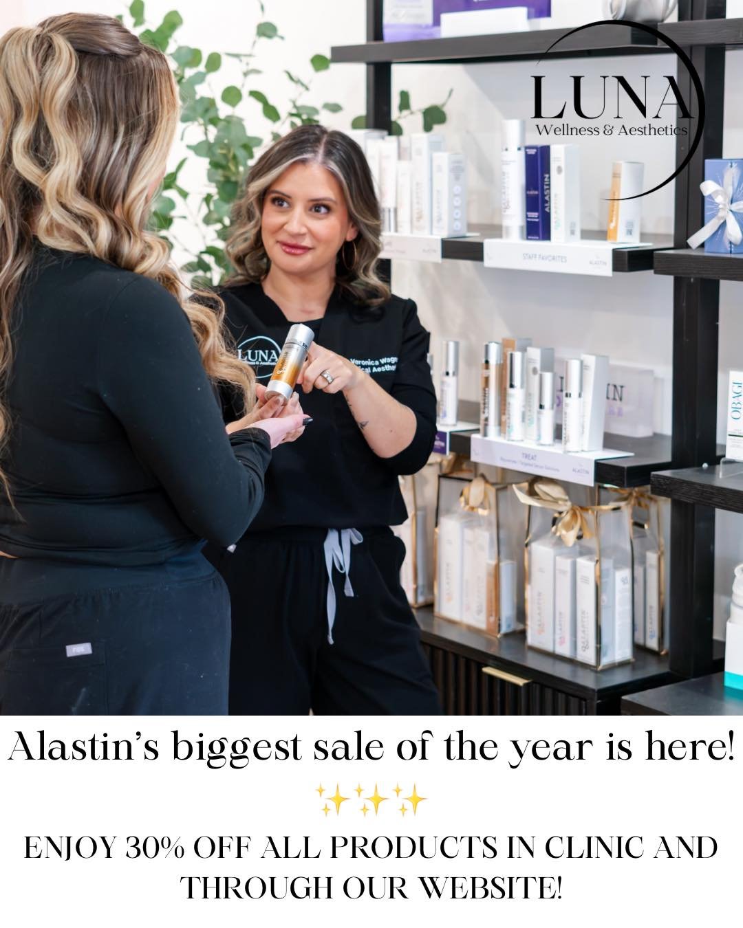 This is the sale your skin has been waiting for. ✨

For a limited time, enjoy 30% OFF all Alastin Skincare products&mdash;the biggest sale of the year.

Stock up on your favorites or finally try what&rsquo;s been on your wishlist. Whether you&rsquo;r