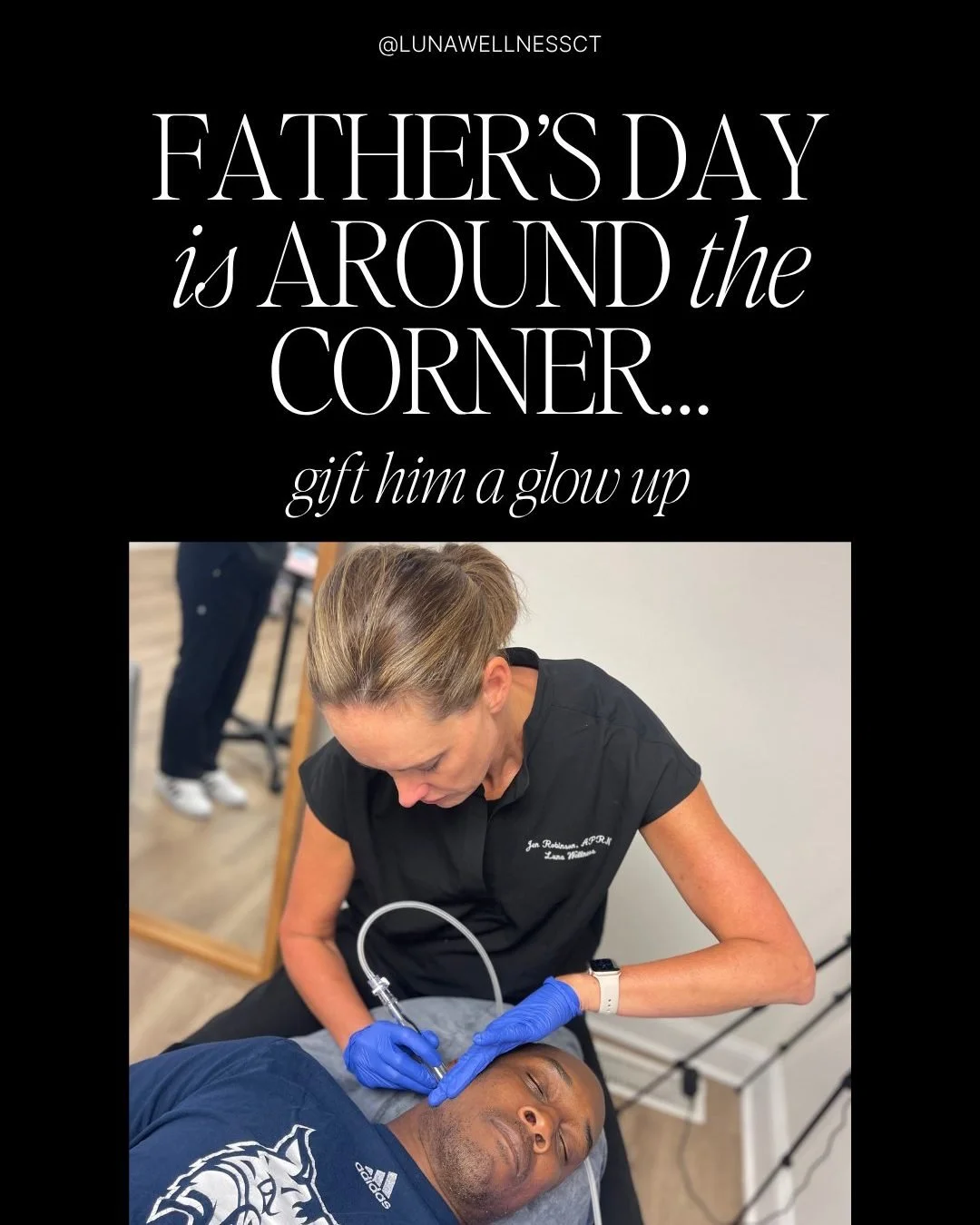 Father's Day is around the corner... and this year, skip the mug. ☕️

Give Dad something he'll actually appreciate: a little reset.

More men are investing in themselves&mdash;not to look "different," but to look less tired, more refreshed,