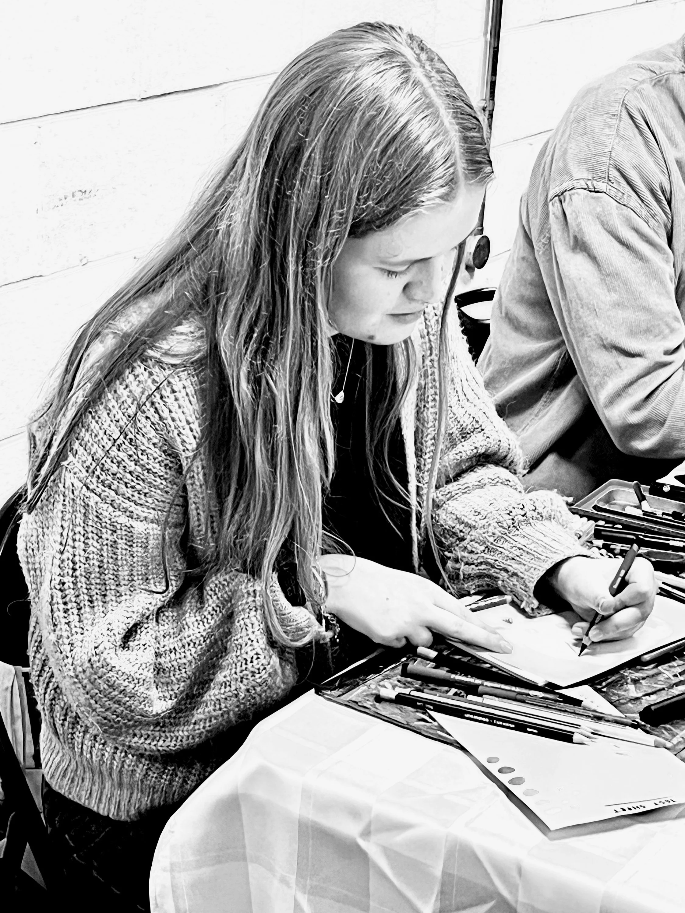 Live portraits by Hannah Robinson in the North West of England and beyond