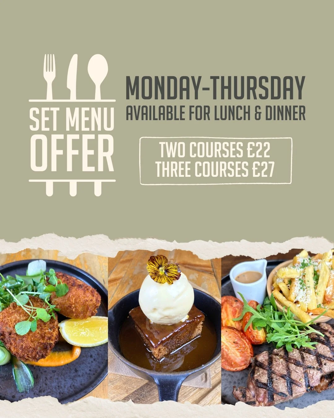 We've launched a new set menu offer 🌟
2 courses &pound;22, 3 courses for &pound;27
Available Monday - Thursday, lunch and dinner

🍽️ Menus &amp; Bookings: chequerscutnallgreen.co.uk