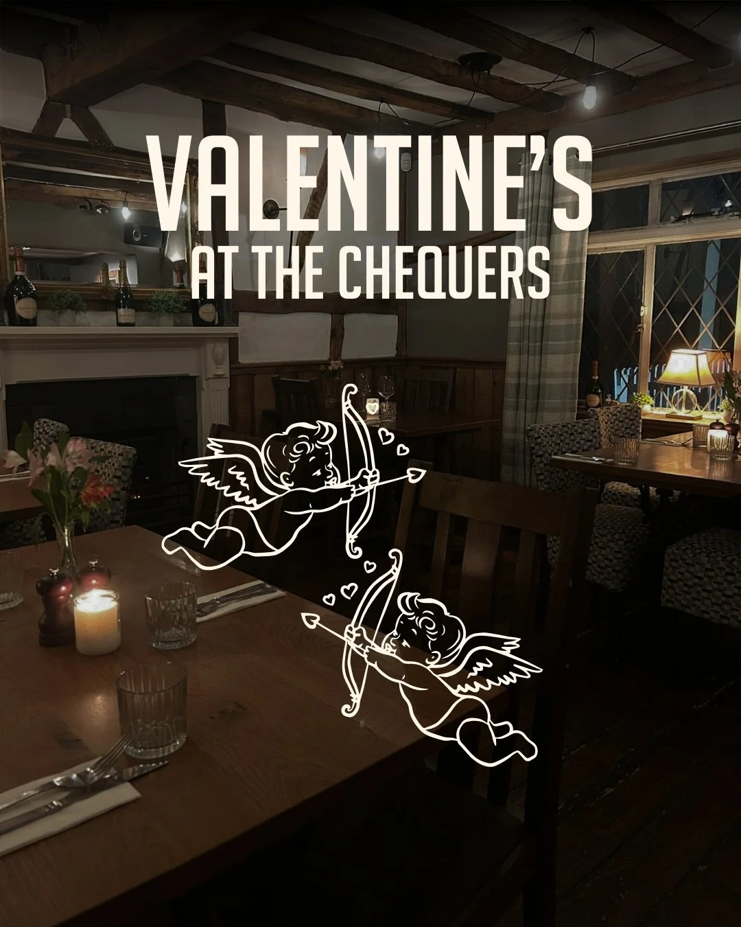 Celebrate your loved ones with our curated set menu, book now and let us spoil you 💕 4 courses for &pound;55pp, Saturday 14th from 5pm.

💗Limited availability: chequerscutnallgreen.co.uk or 01299 851292