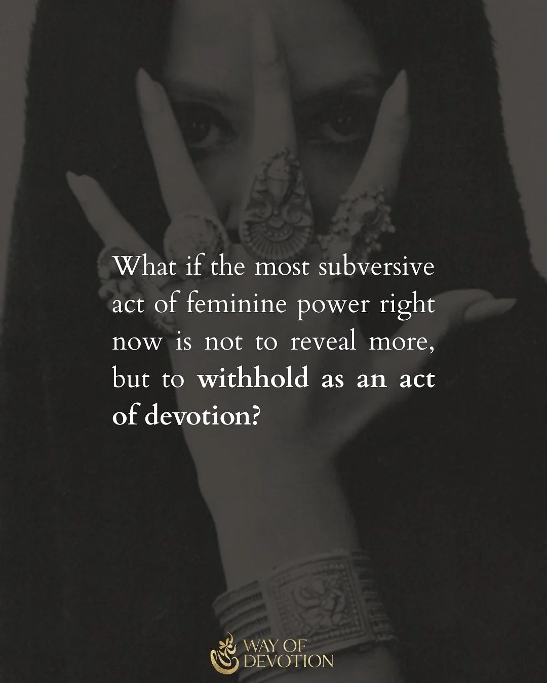 There&rsquo;s so much talk about revealing in the world of feminine embodiment, and for good reason.

For so many women conditioned to be silent and small, it&rsquo;s a profound reclamation to express, to reveal, to be seen for all of who we are, bol