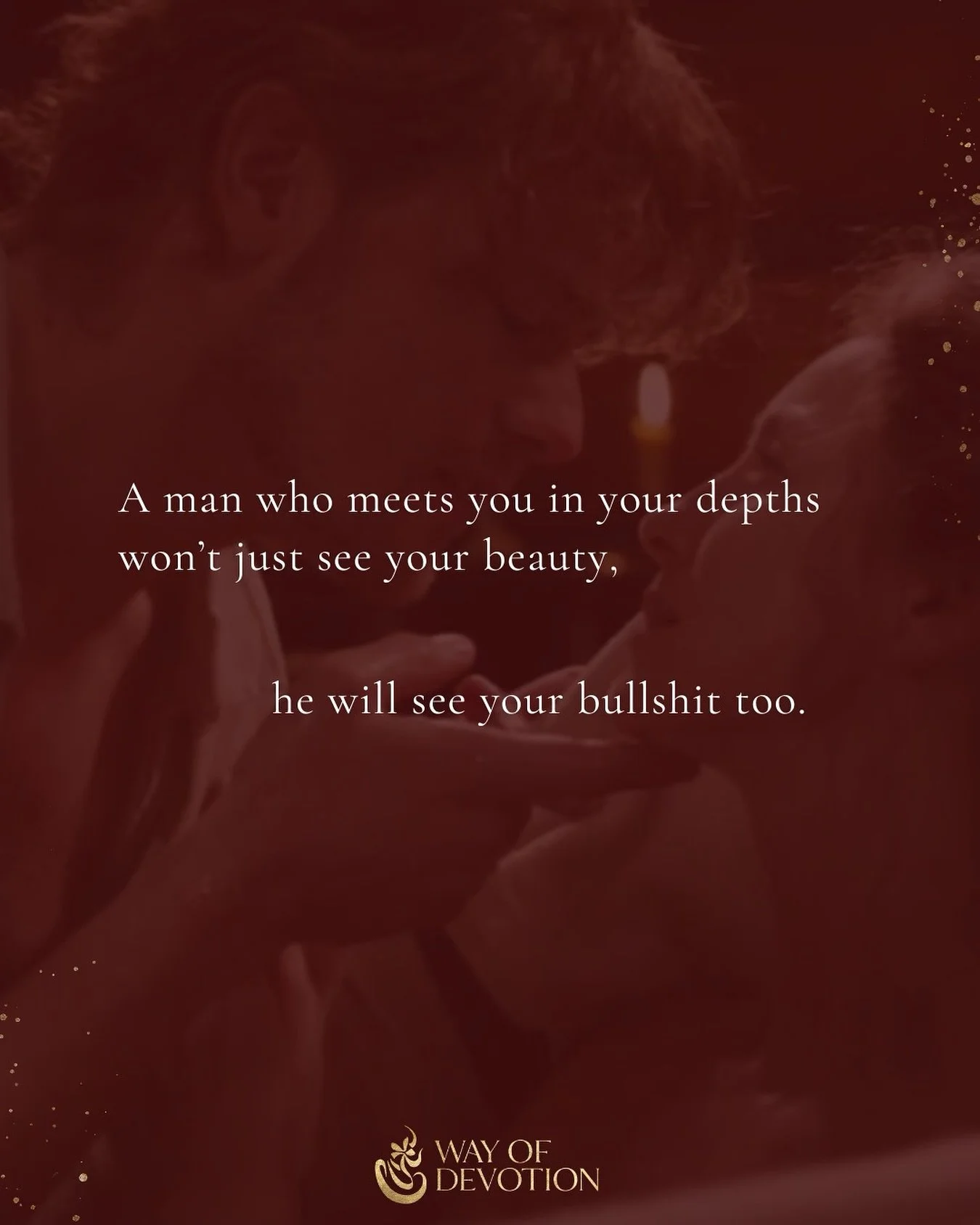 There&rsquo;s a reason why many high-functioning, career-driven women can&rsquo;t find men who can meet them.

Because the moment he beckons her to drop her facade...

the boss babe identity, the empowered goddess spiel...

she won&rsquo;t allow it. 
