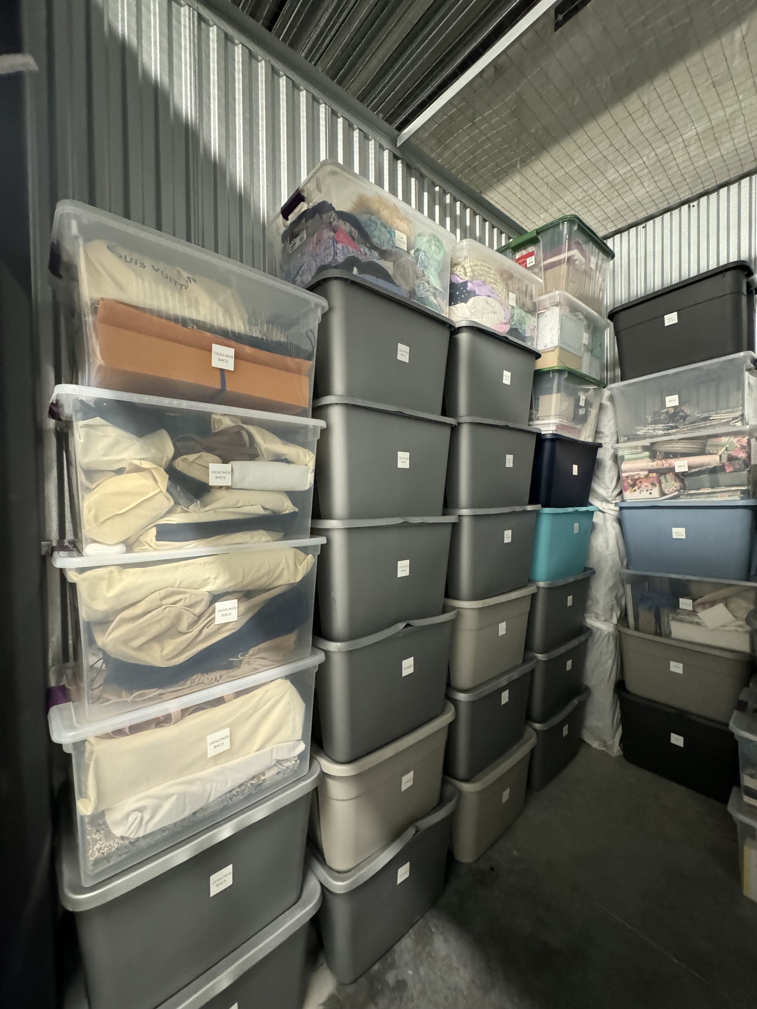 storage unit organization