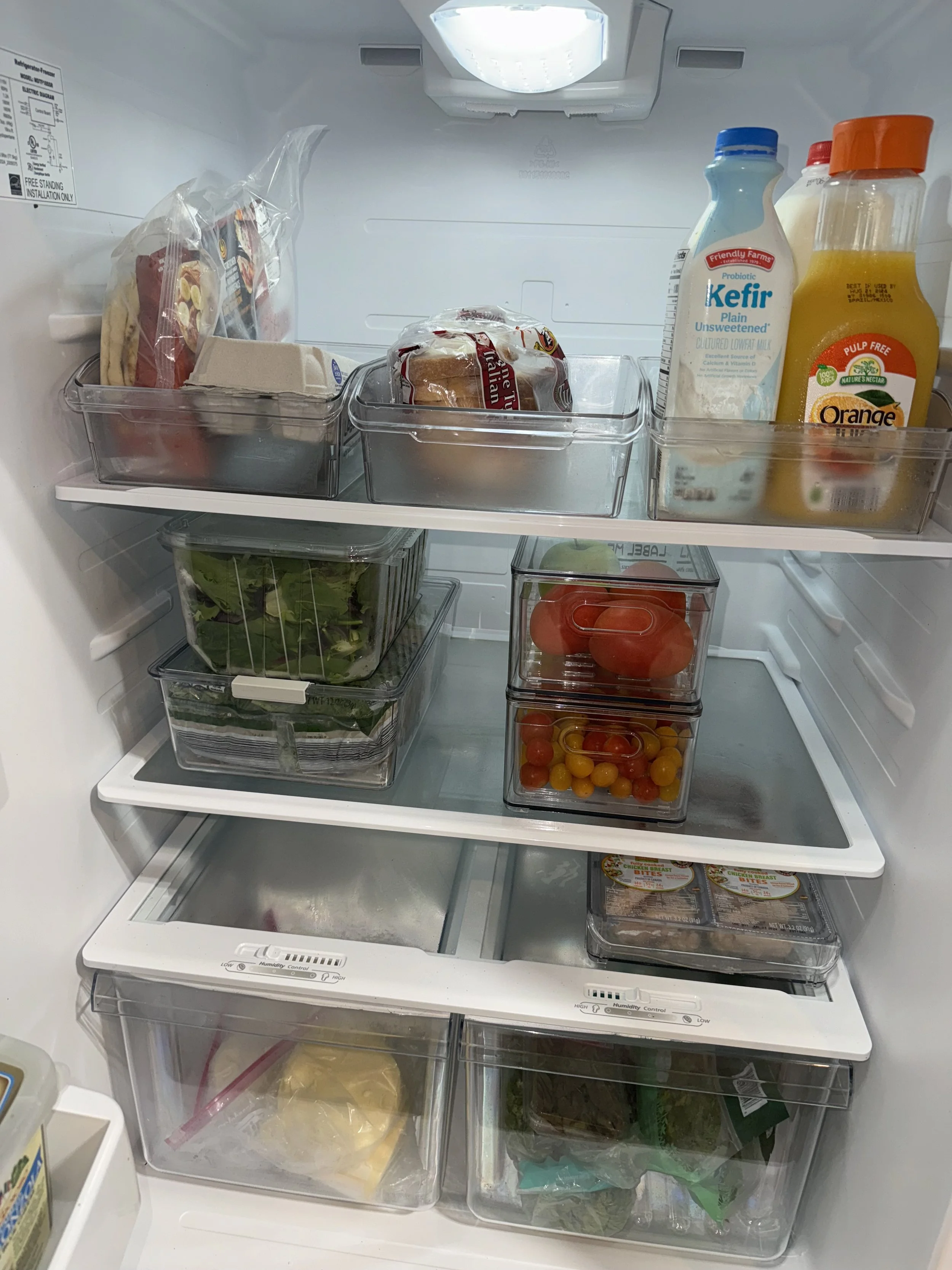 fridge organization