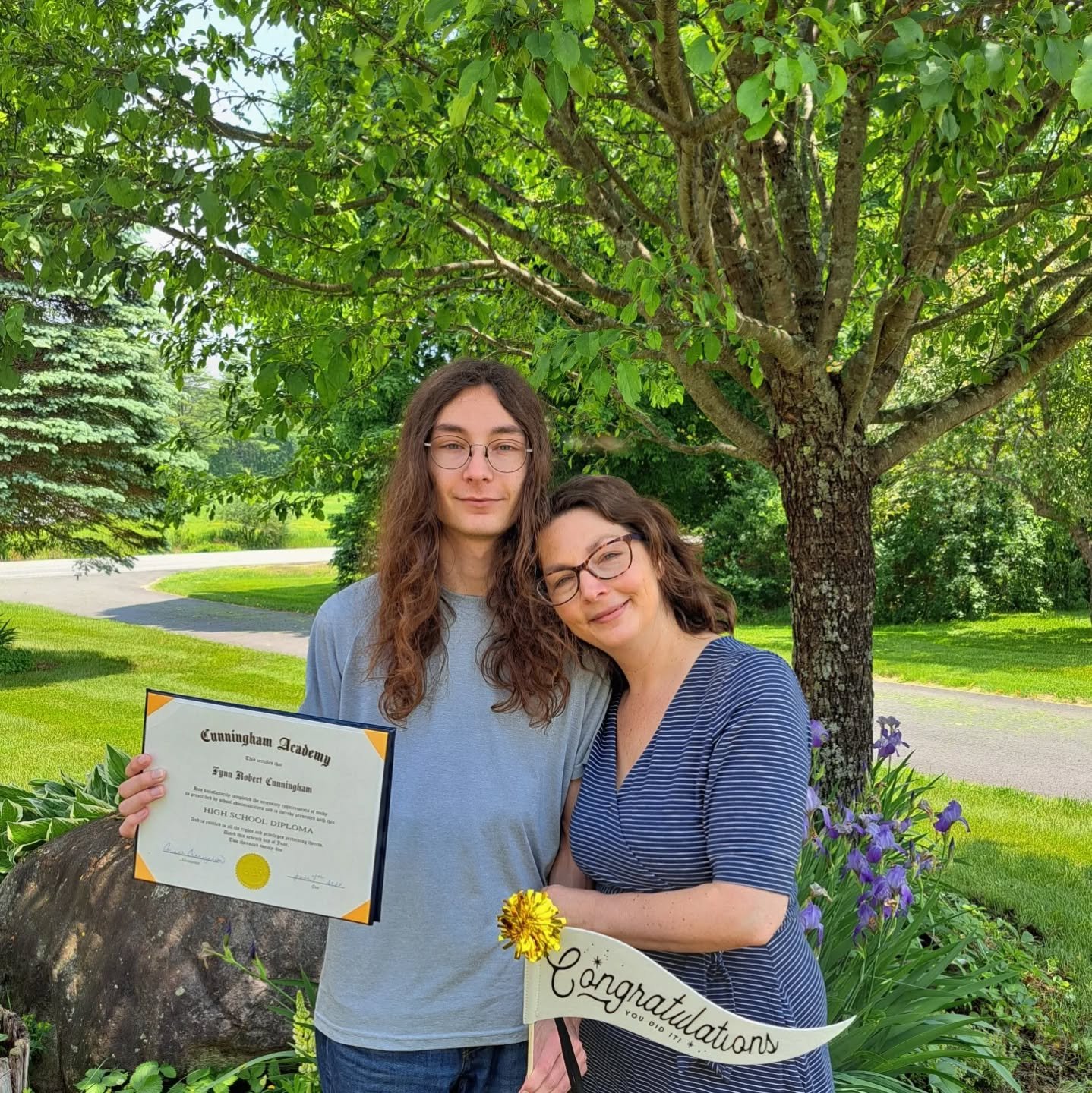 Congratulations to the first graduate of Cunningham Academy! 🎉🎓 

We are so proud of Fynn, academically, sure, but mostly for who he is: kind, loyal, curious, creative, witty, and full of integrity and humility.

We never set out to homeschool all 