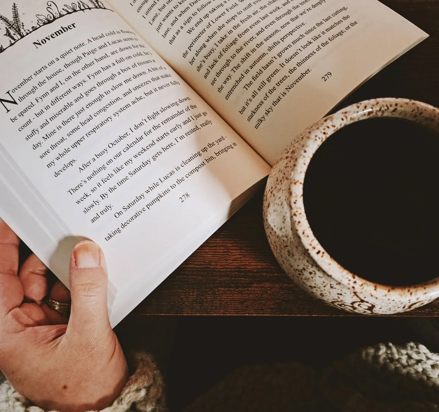 Gently dropping our monthly prompts to go along with Paths Through the Year for those who are reading it as the months turn, or anyone looking for some seasonal prompts.

🍂November Questions🍂

1. The November chapter held a section about coming to 