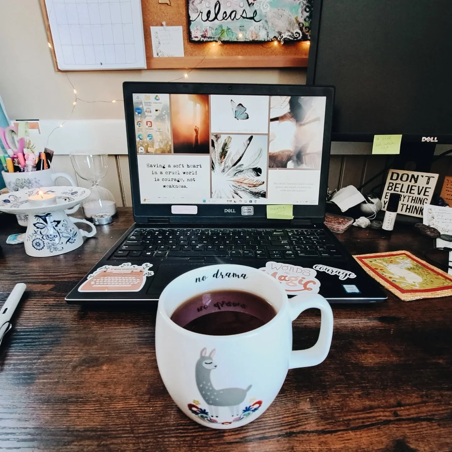 I'm crediting Paige's mug with the 👌✨️ vibes today in my corner of the world.

The sun is out. I wrote some really good words. An unexpected meeting full of unknowns was joyful and affirming. Abundance. A finished knit on the blocking mat, basking i