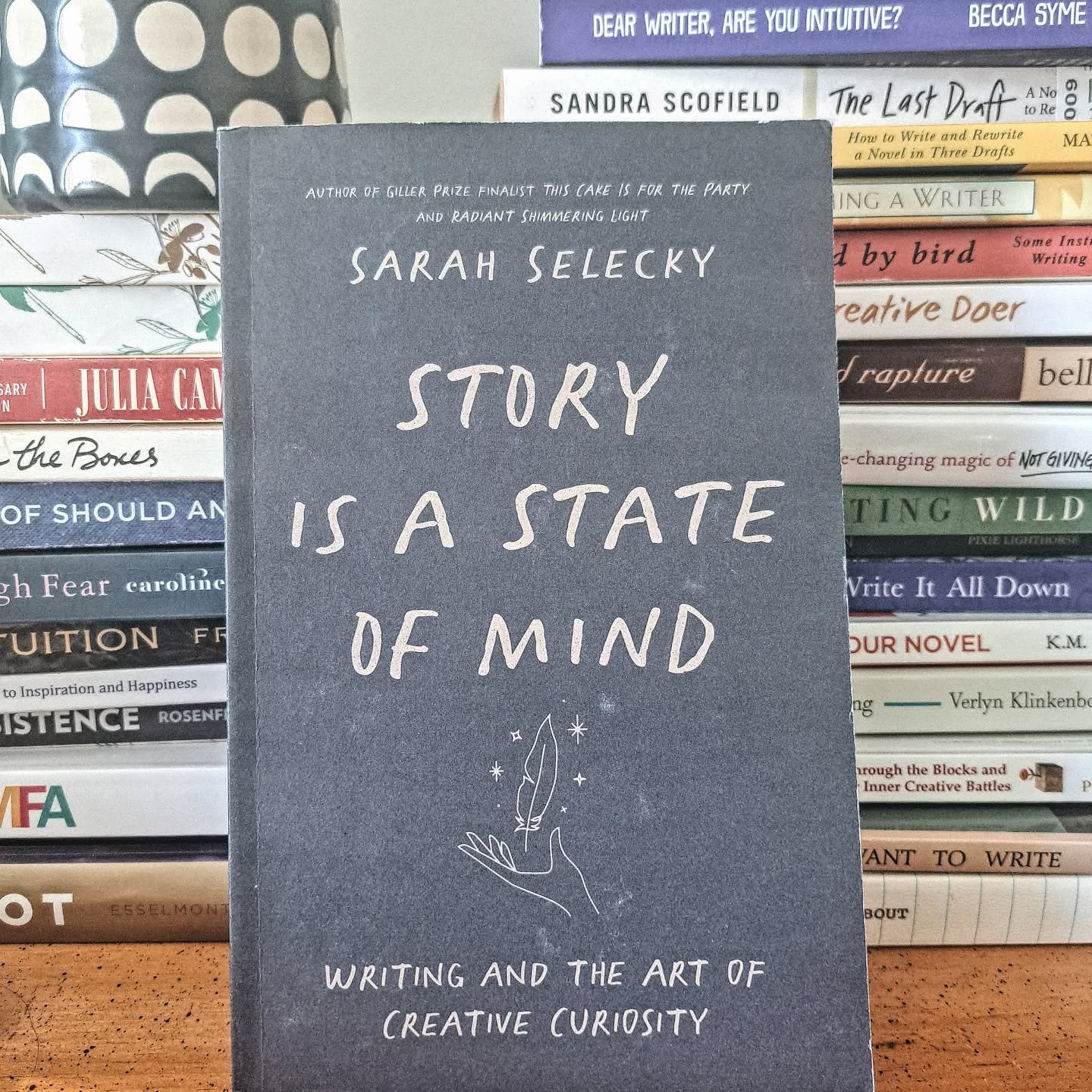 I have talked about this book as I've been reading it for months!

Part of my writing practice is reading a book on craft or the writing life to settle into my seat as I get my butt in the chair. I was honestly so sad to finish Story is a State of Mi