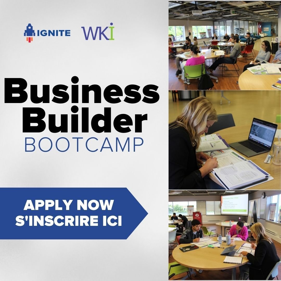 Join innovators and business leaders at our Business Builder Bootcamp, using WKI methodology to turn ideas into competitive successes. Whether you are looking to expand or add new ideas to your existing business. Apply before April 22nd through the l