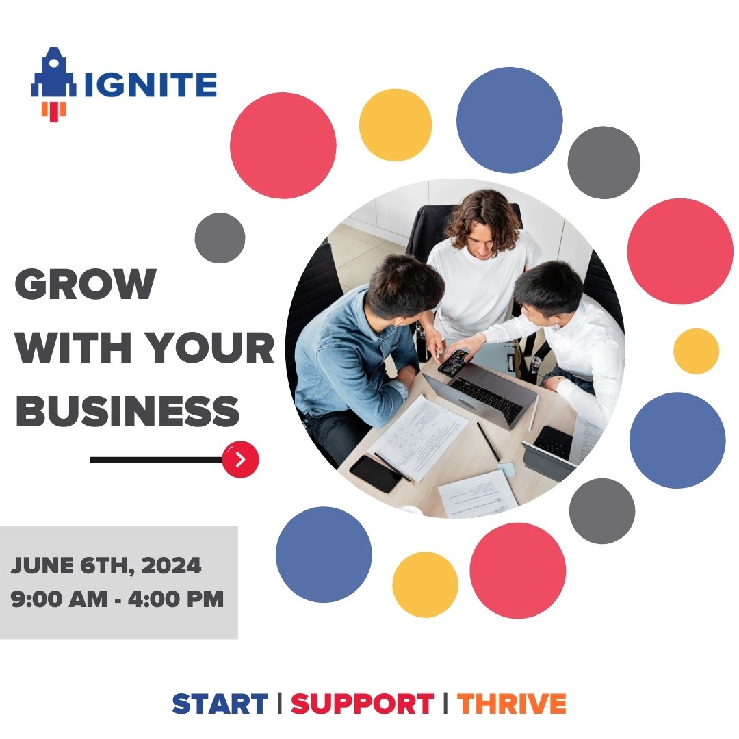 Join Ignite and Balance Beam Consulting at our Grow with Your Business Program for a full-day workshop offering essential management skills, strategic insights, and operational decision-making expertise. Enhance your managerial proficiency, optimize 