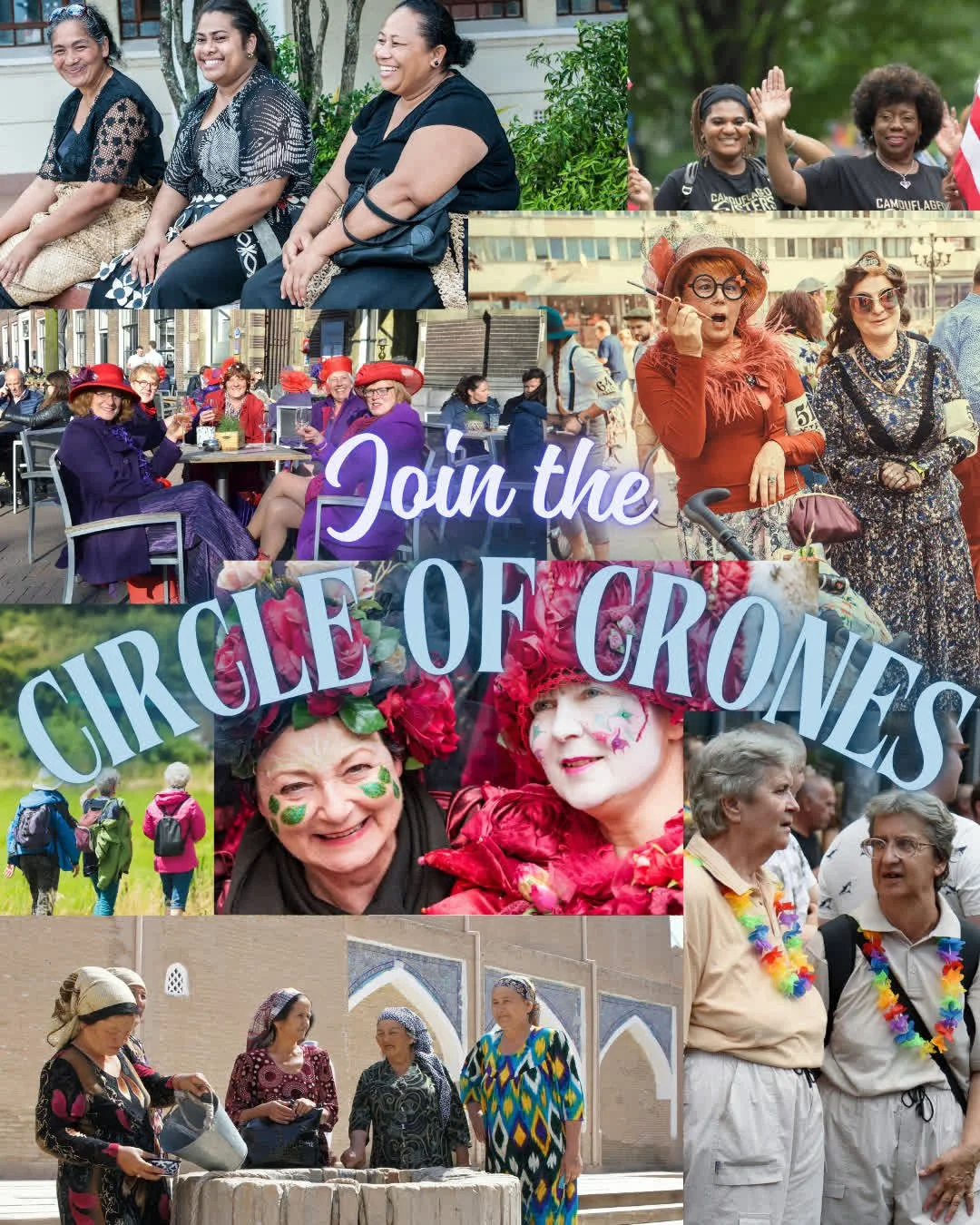 Only a few spots left in the ⭕️ Circle of Crones ⭕️. Meeting @Oasisatthemill 1st Wedsnesdays @ 12 pm, starting in May.

⭕️ The Circle of Crones is a gathering for women 65 and beyond who feel called to turn inward and deepen their relationship with t