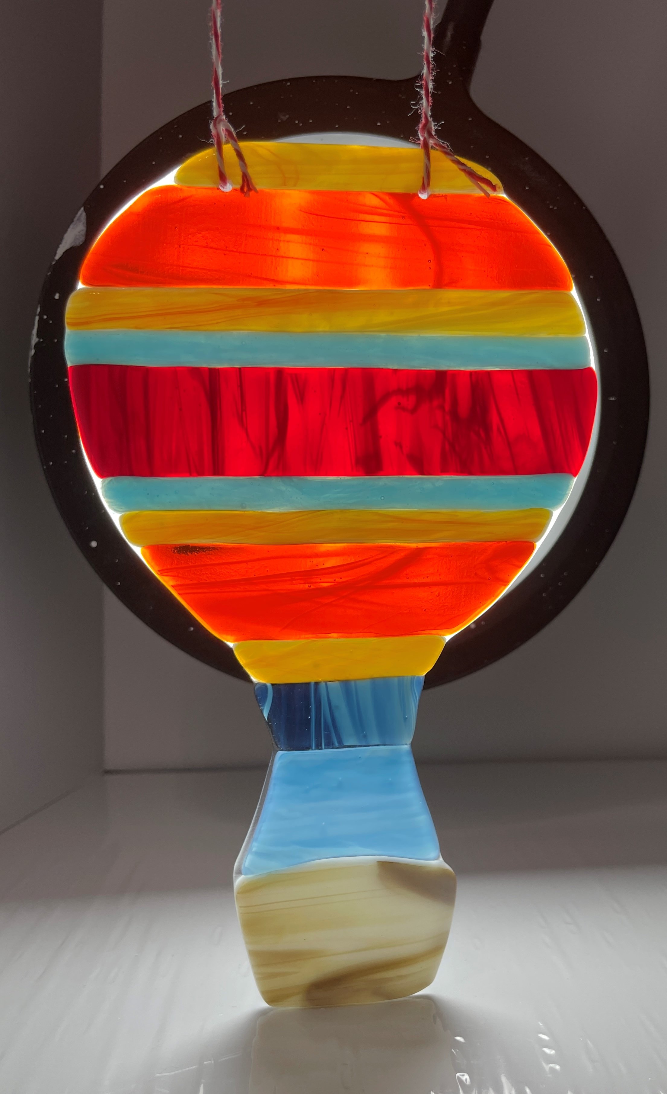 Stripped hot air balloon