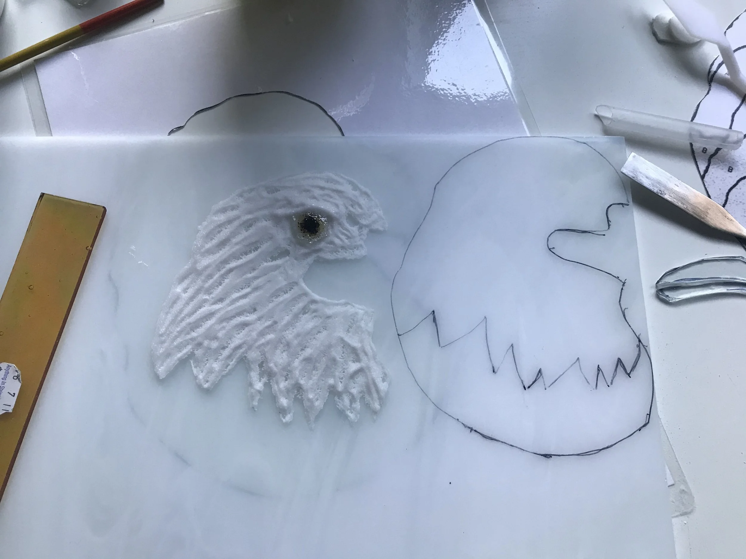 It takes many steps to make a piece