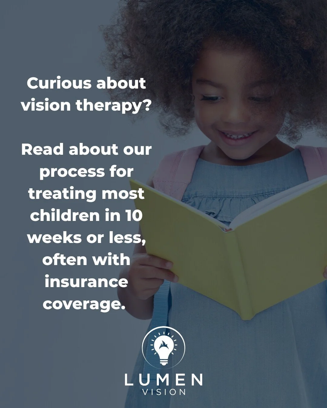 You've seen the amazing results of our Vision Therapy program on our weekly graduate posts. Curious about what vision therapy is, how it works, or the investment? Read more on our website: https://www.lumen.vision/our-process