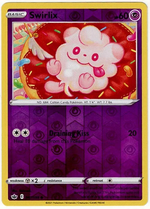 pokemon swirlix card TCG: Chilling Reign Colorless Artist Swirlix (Mega Rising #117/331, 1-Diamond)